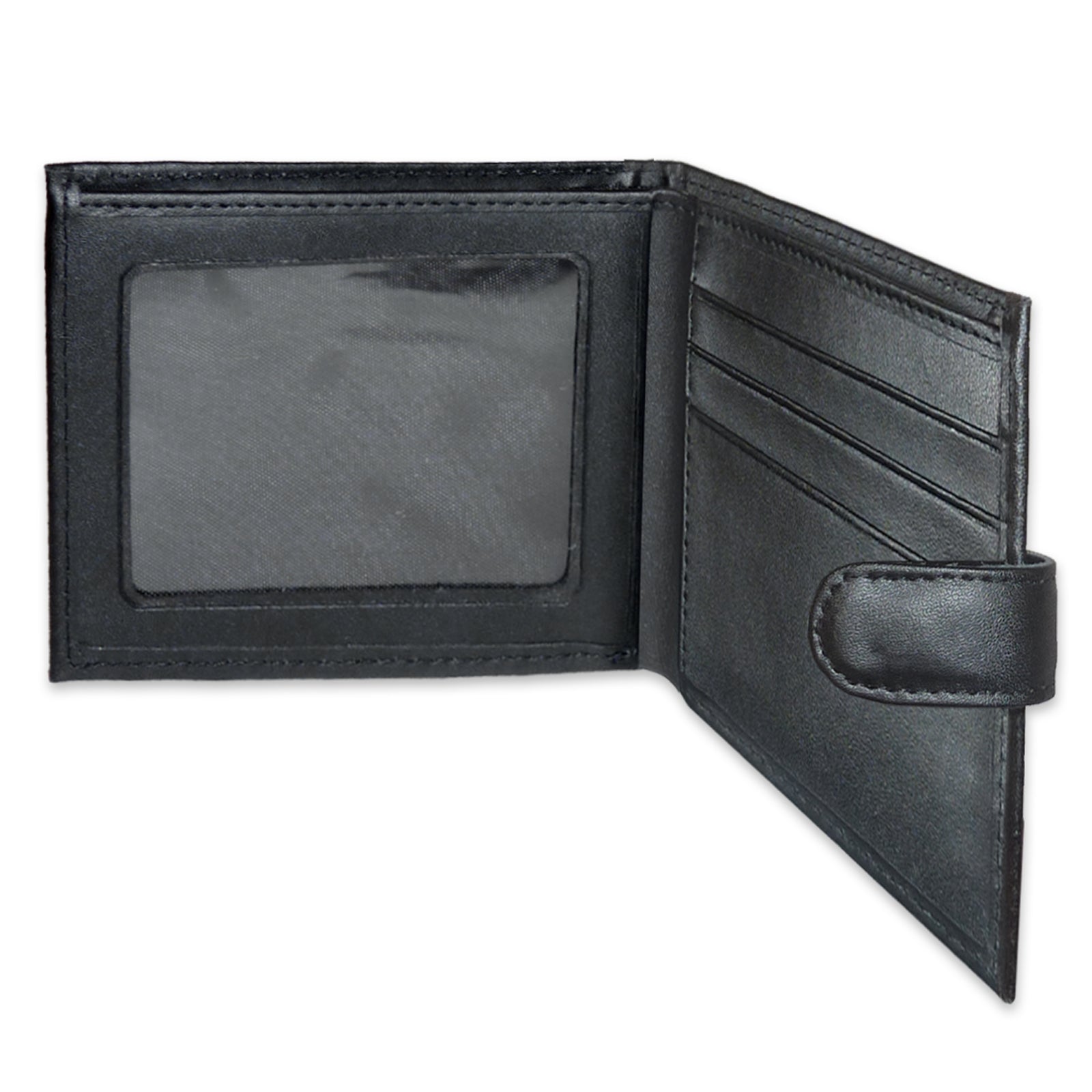 Celtic leather wallet in black with embossed club crest