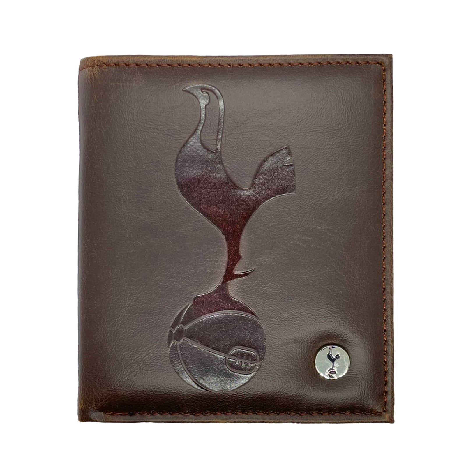 Spurs faux leather wallet in brown with embossed logo