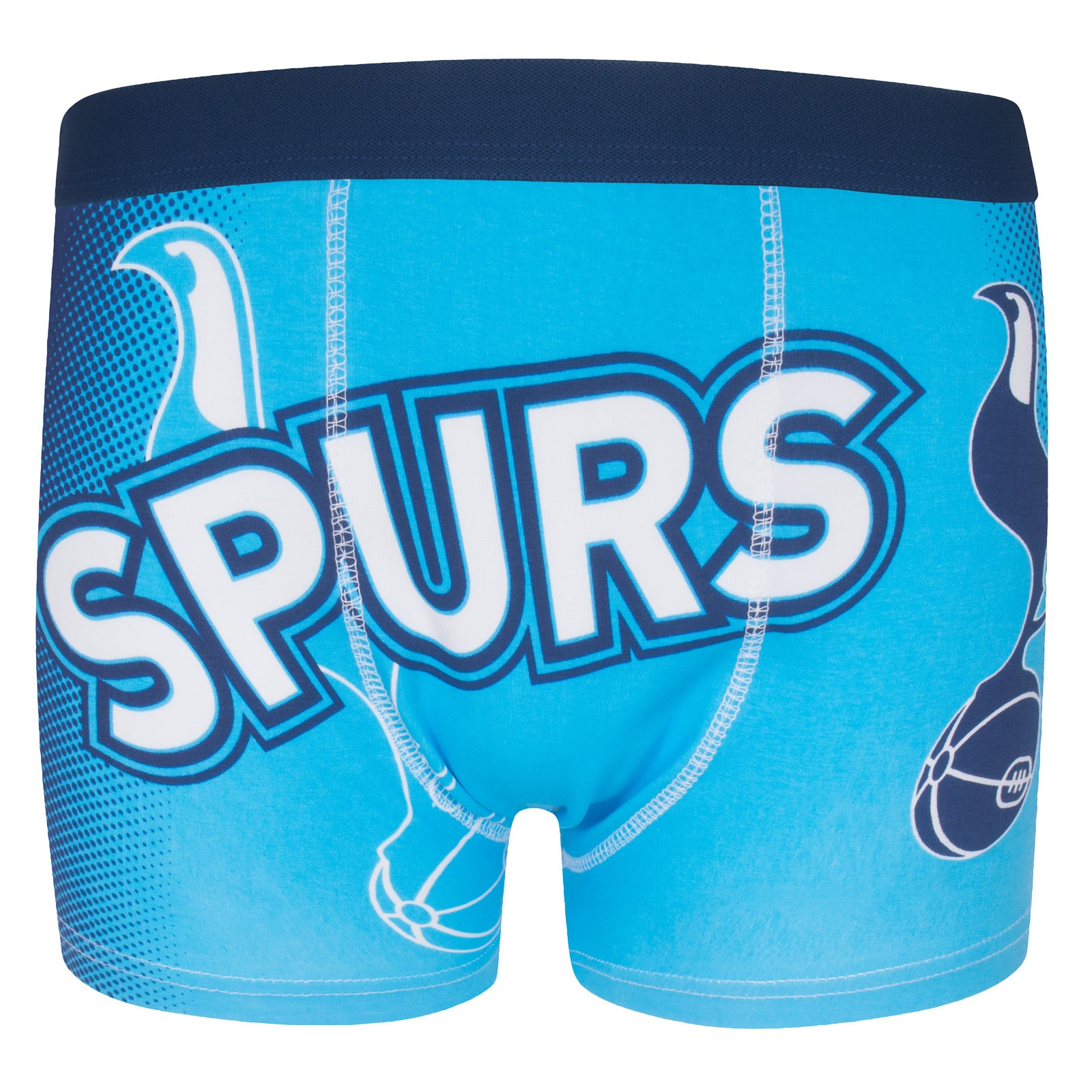 Spurs boxer shorts for boys in cyan