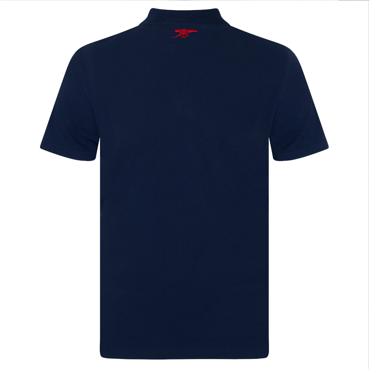 Arsenal polo shirt for adults in navy blue featuring the club crest and Champions 2026 graphic to the chest