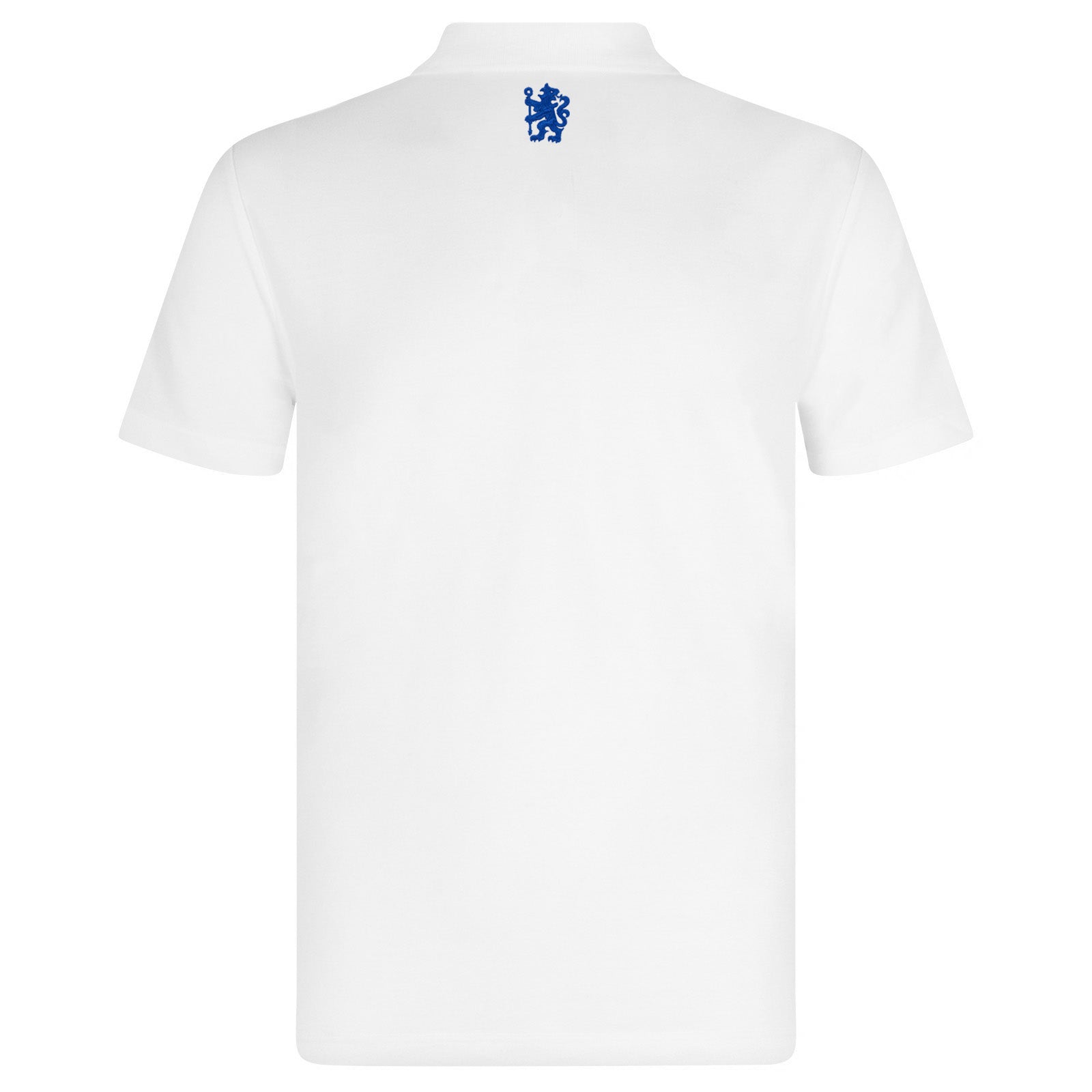 Chelsea adults polo shirt in white with club crest to chest