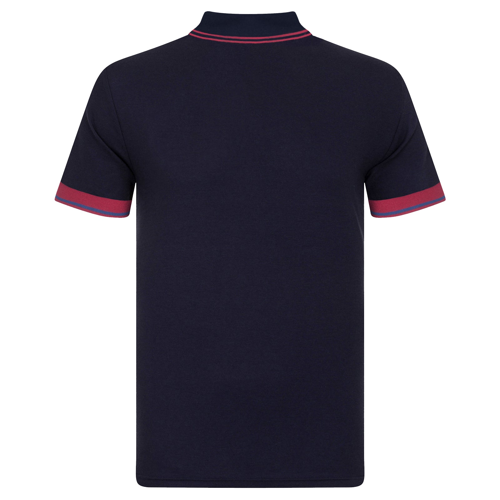 FC Barcelona adults polo shirt in navy blue with FCB logo and 3D Barca text to chest