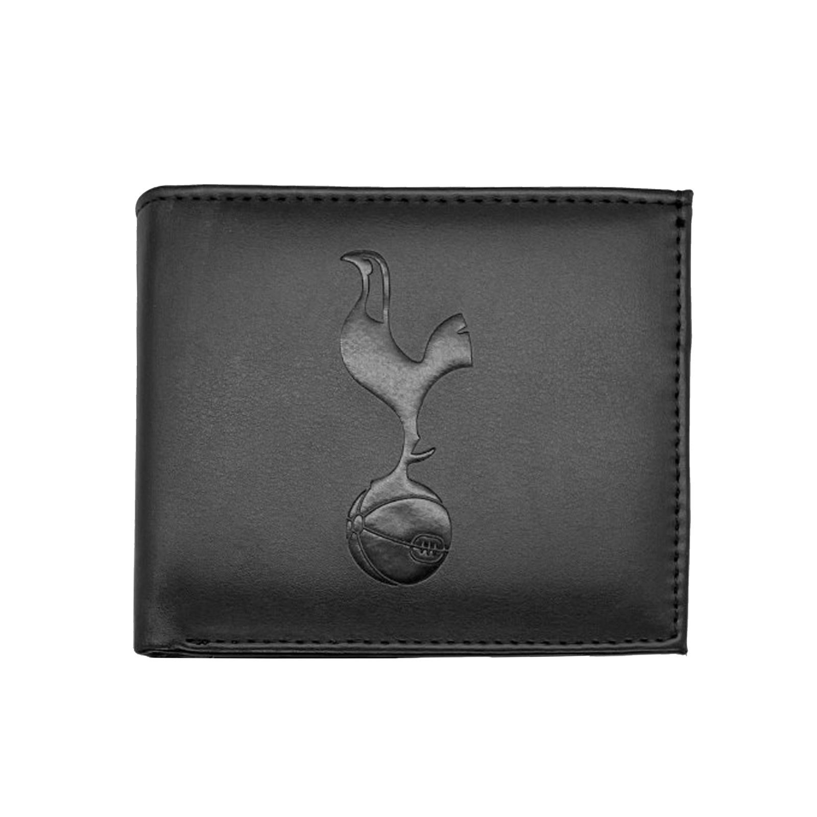 Spurs faux leather wallet in black with embossed club crest