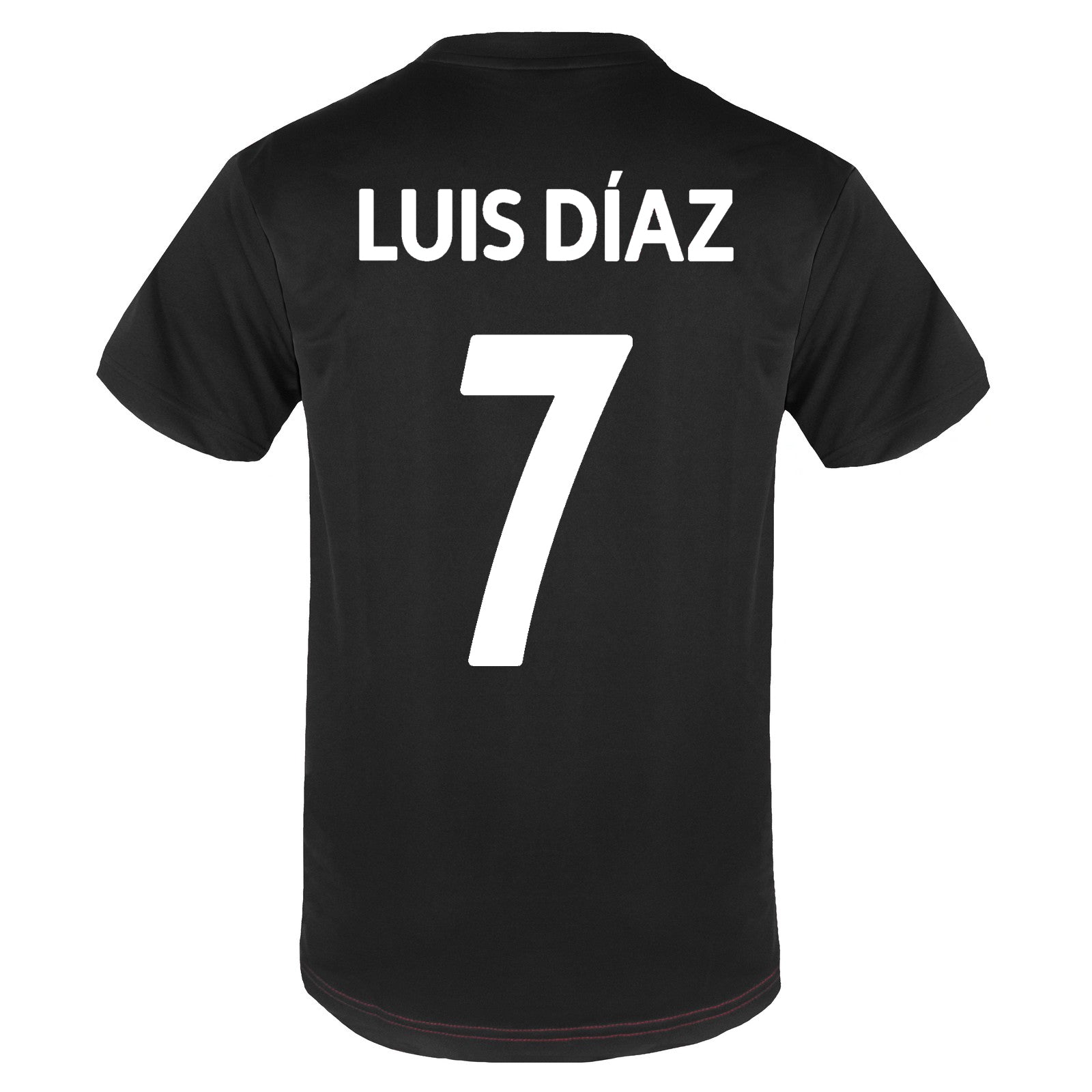 Liverpool adults T-shirt in black with club crest to chest