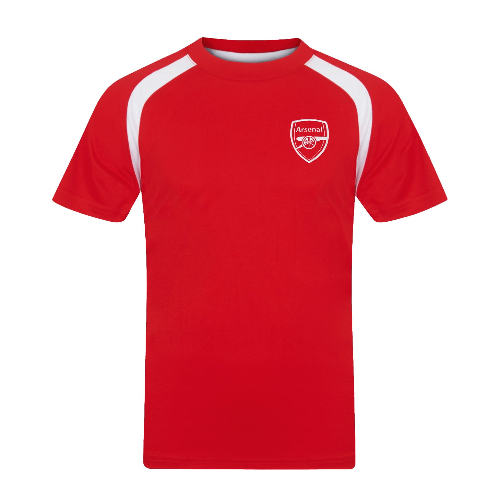 Arsenal kids T-shirt in black & red stripe with club crest to chest