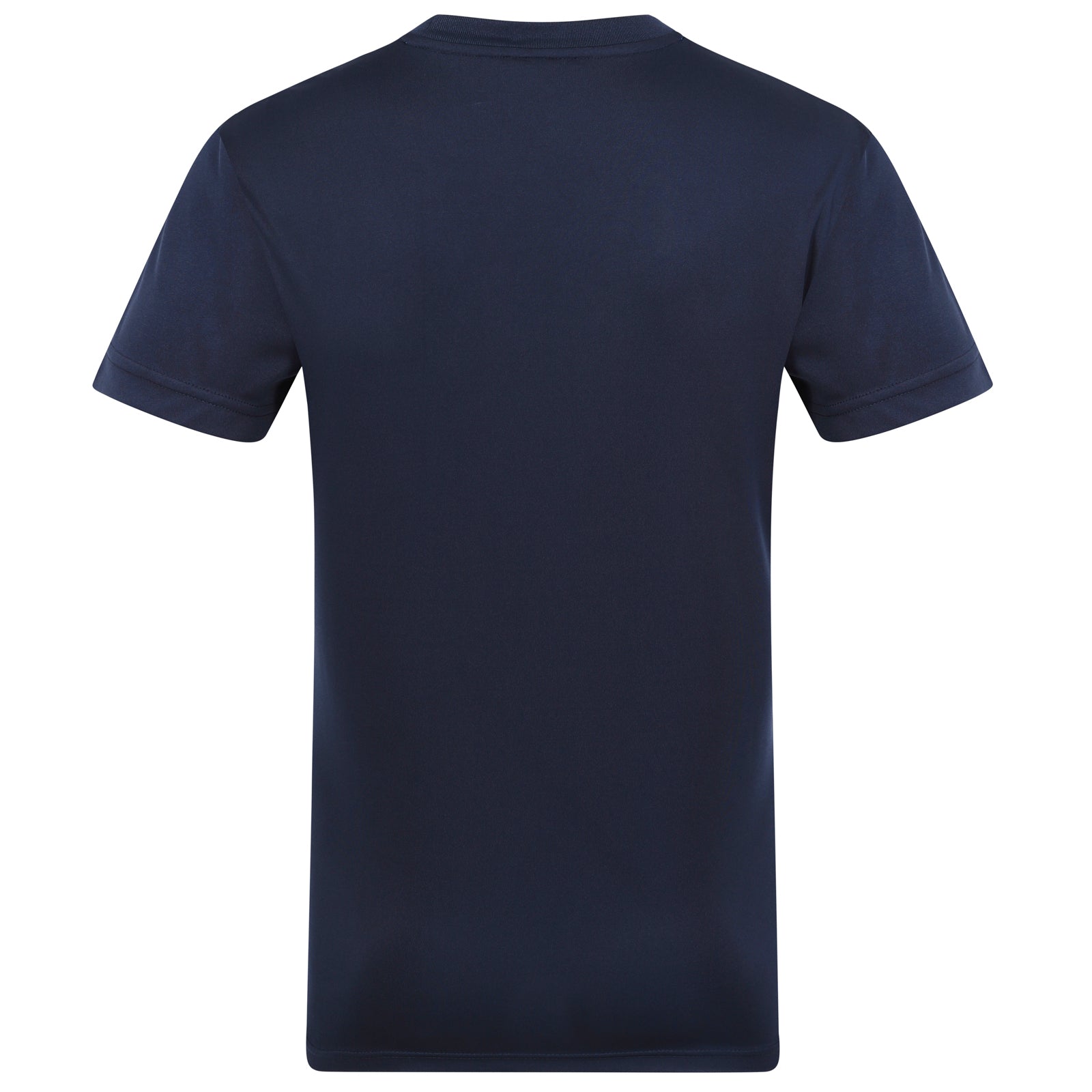 Chelsea adults T-shirt in navy & royal blue stripe with club crest to chest