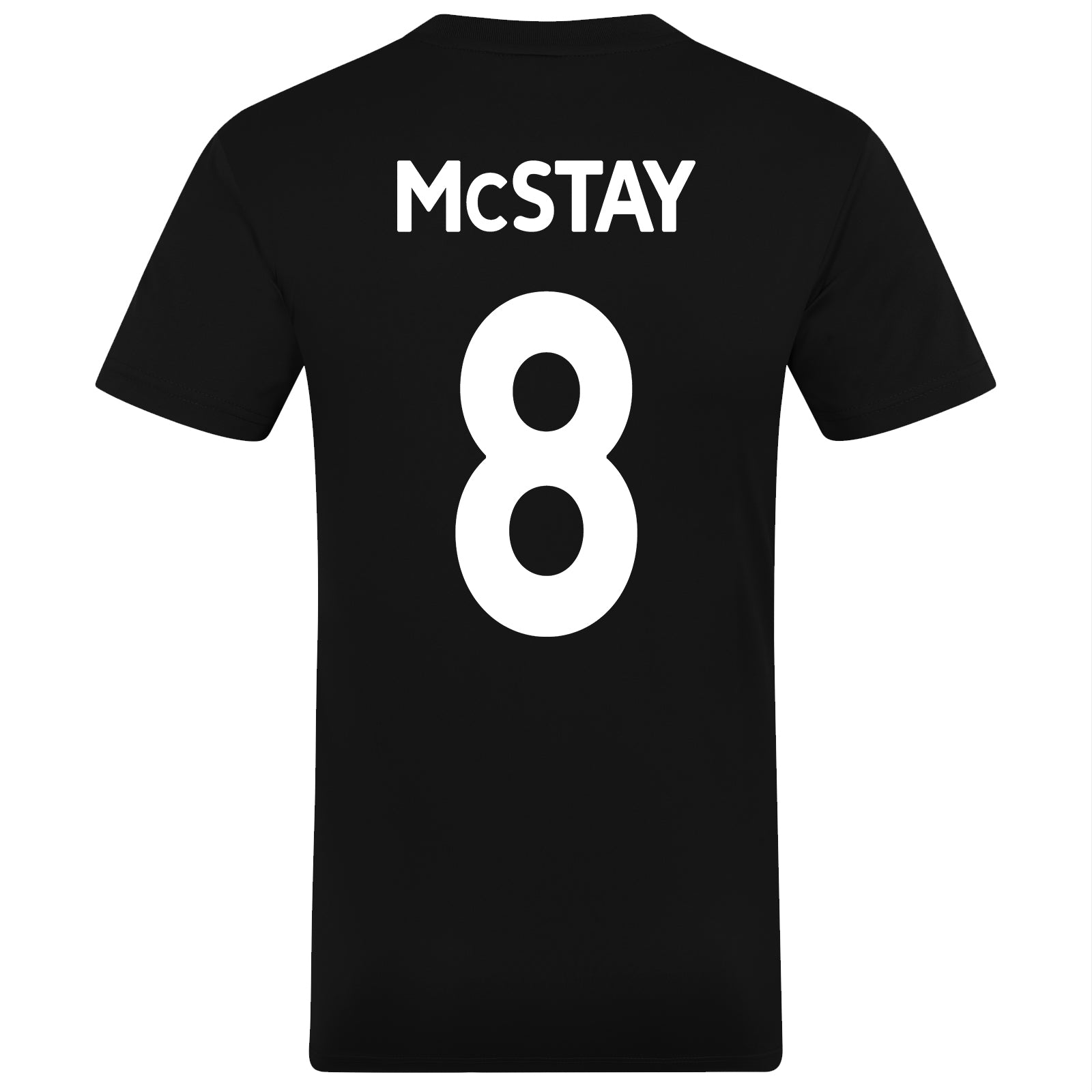 Celtic adults T-shirt in black & green stripe with club crest to chest