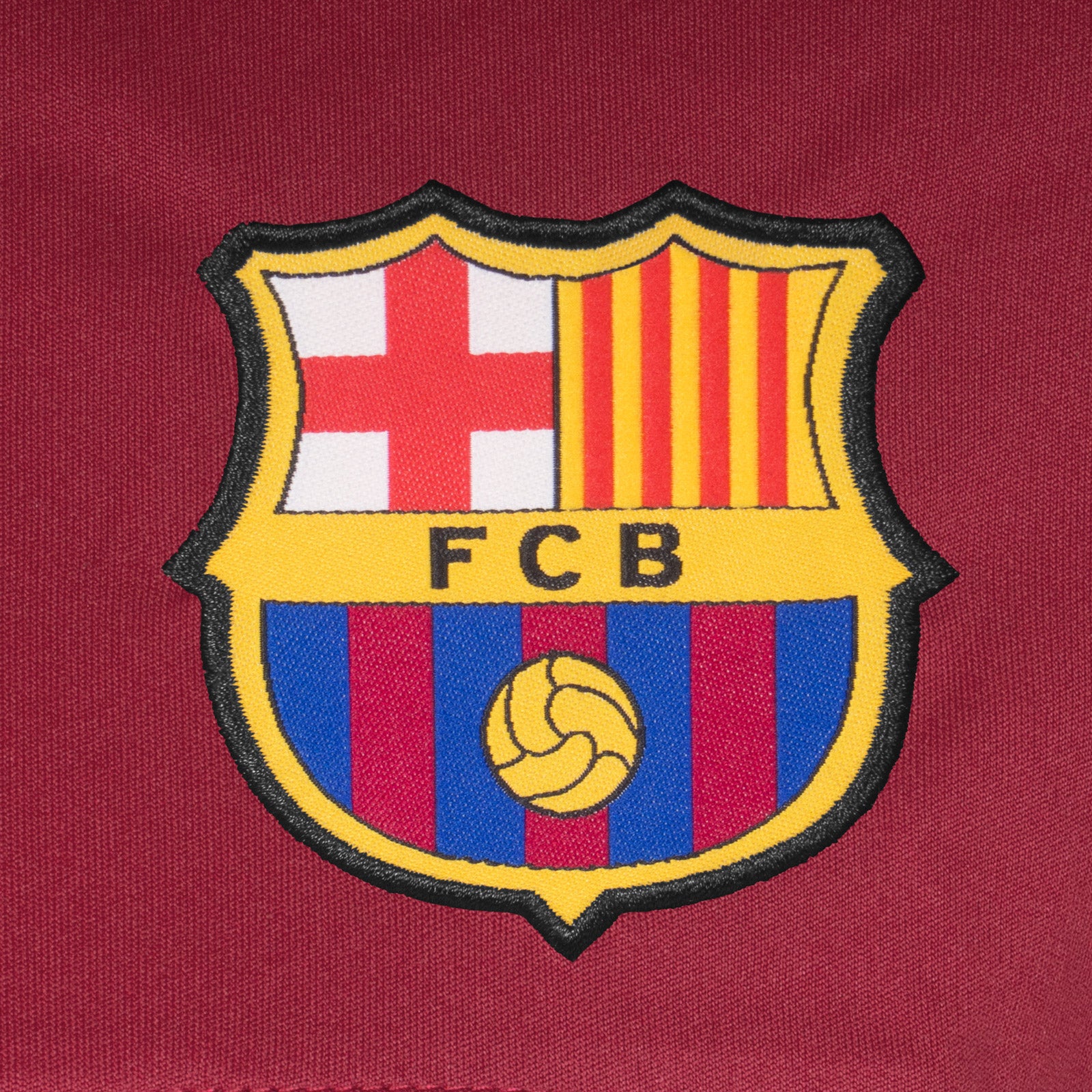 FC Barcelona adults T-shirt in red stripe with club crest to chest