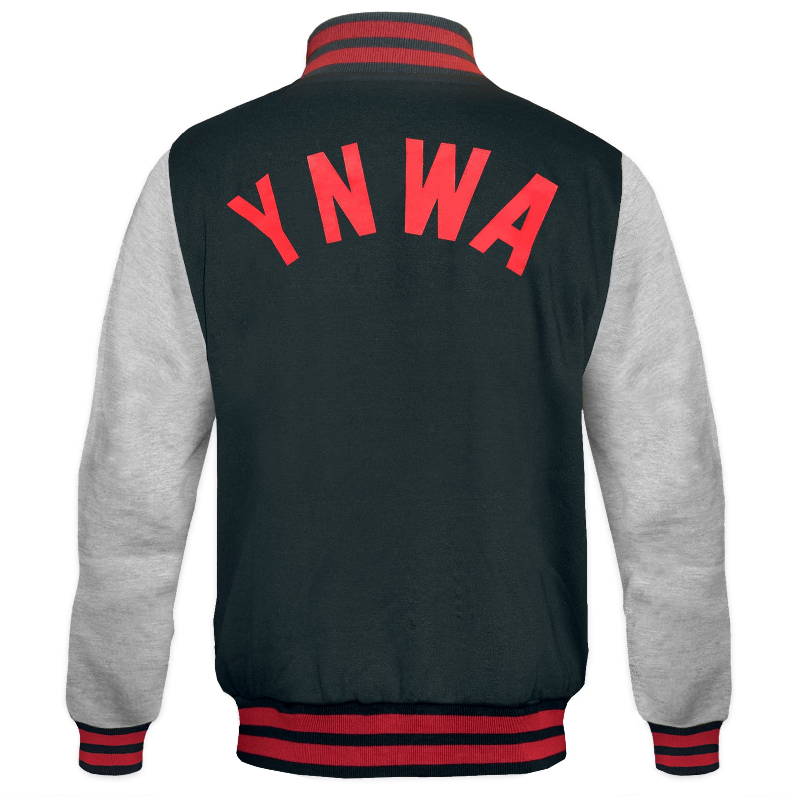 Liverpool adults retro varsity jacket, fleece in black with club crest to chest.