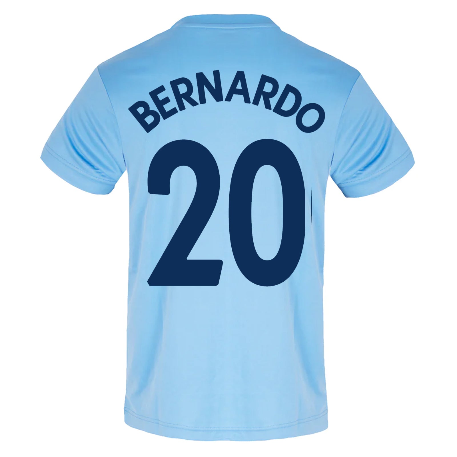 Man City adults T-shirt in sky blue with club crest to chest.