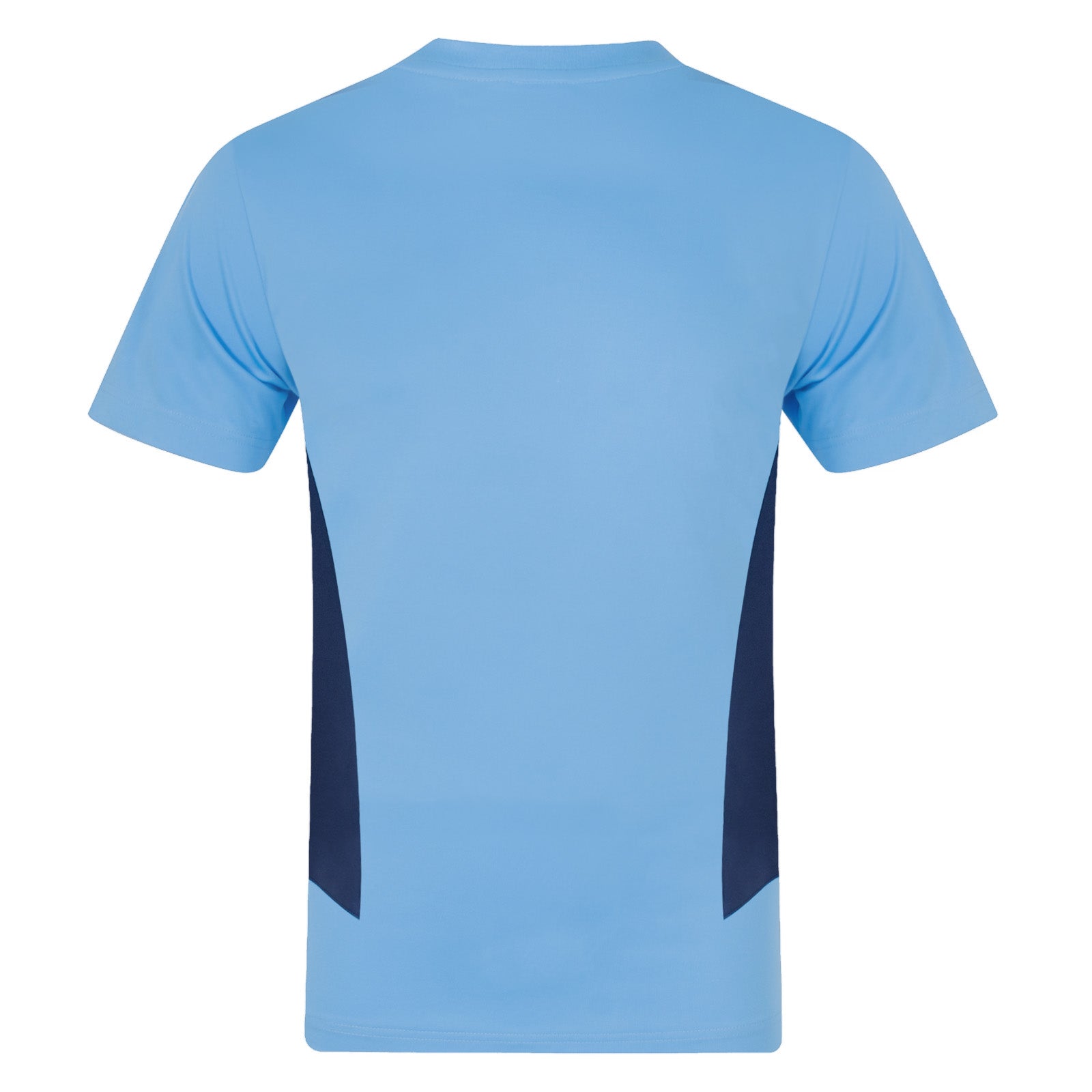 Man City adults T-shirt in sky blue with club crest to chest