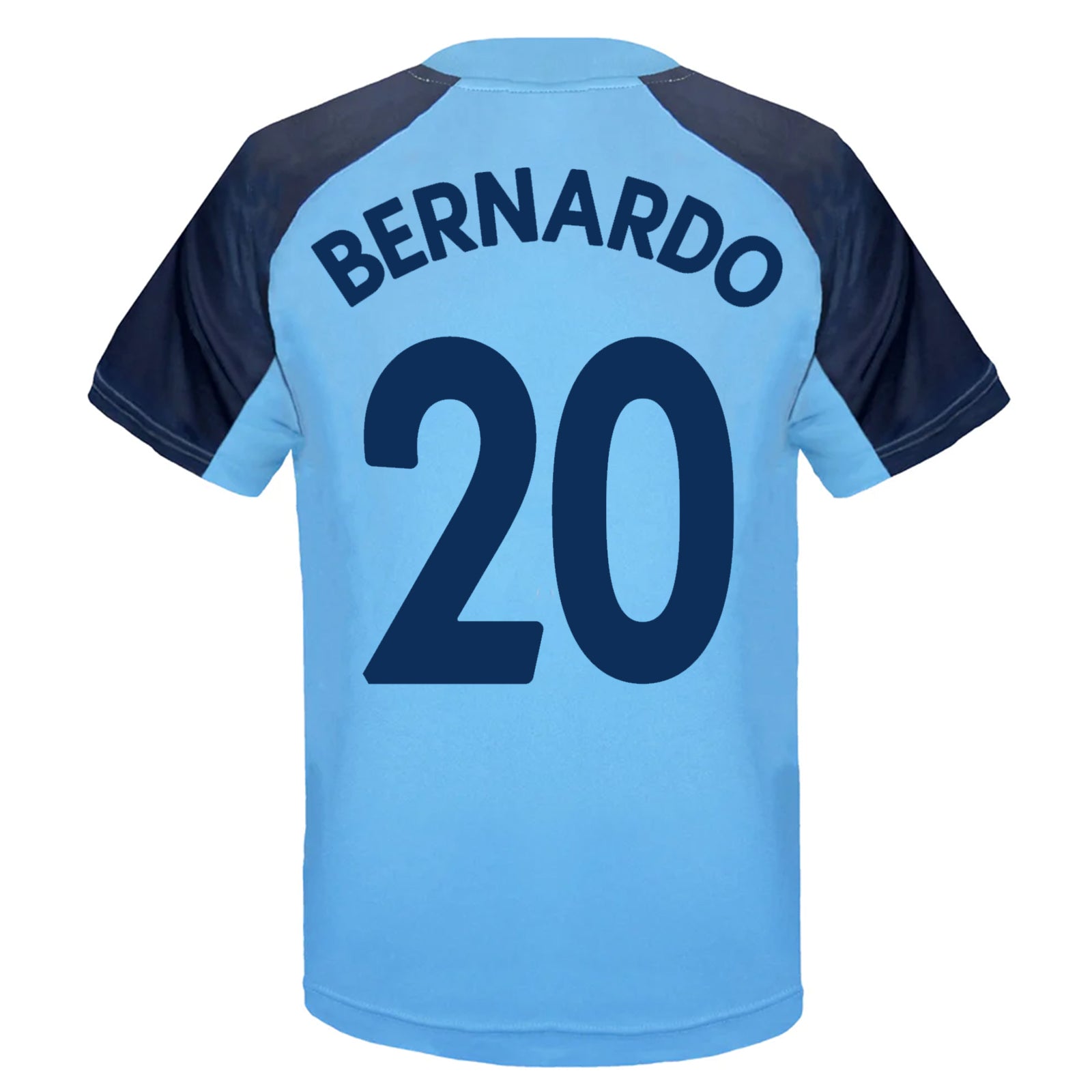 Man City kids T-shirt in sky blue with club crest to chest