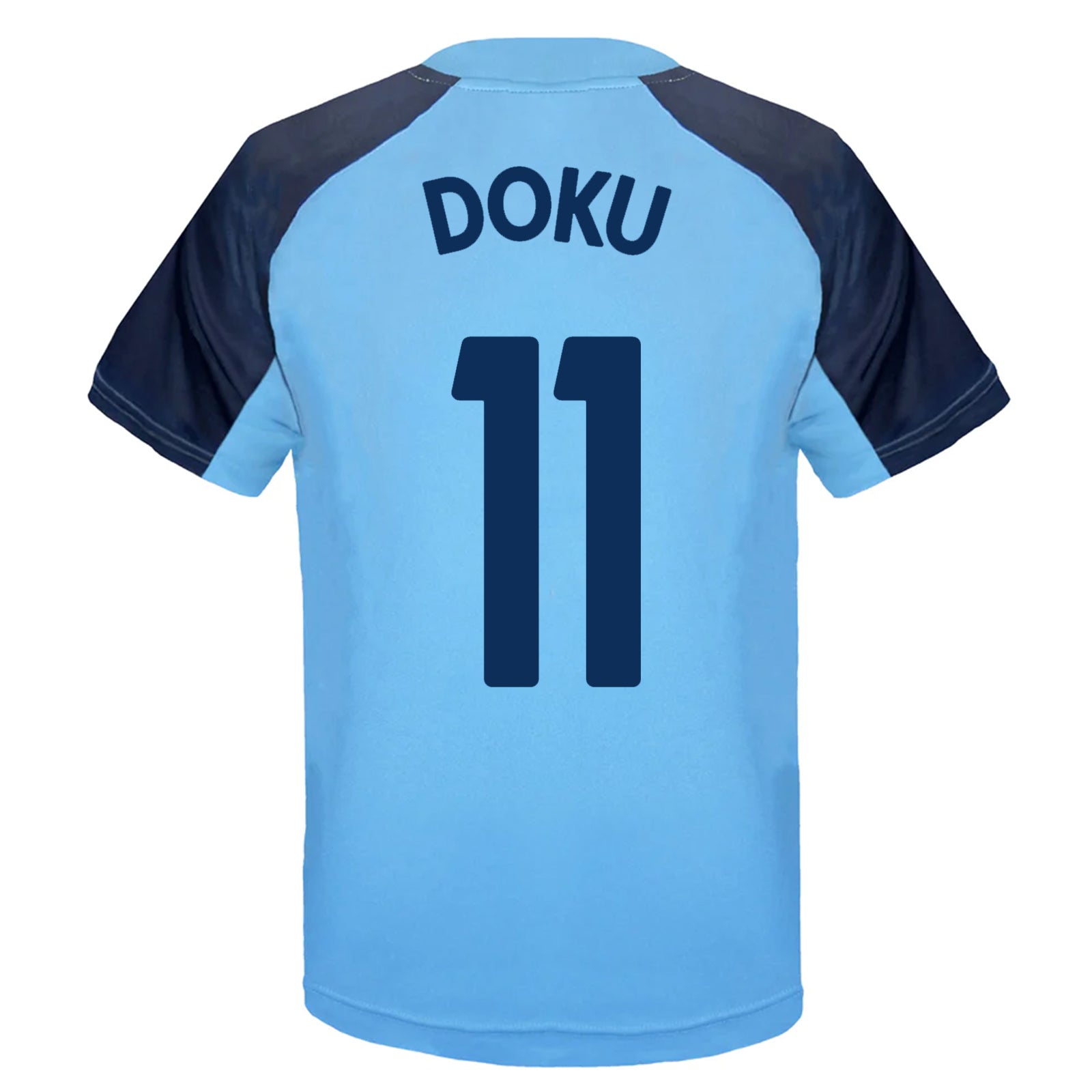 Man City kids T-shirt in sky blue with club crest to chest