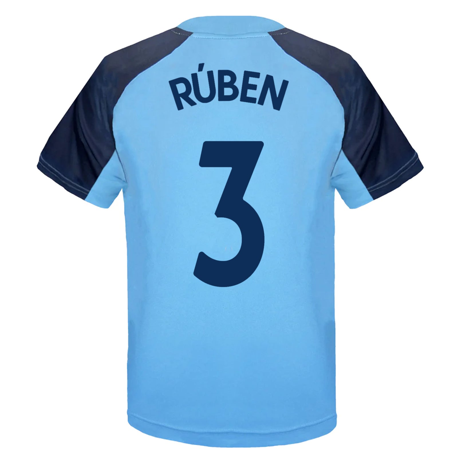 Man City kids T-shirt in sky blue with club crest to chest