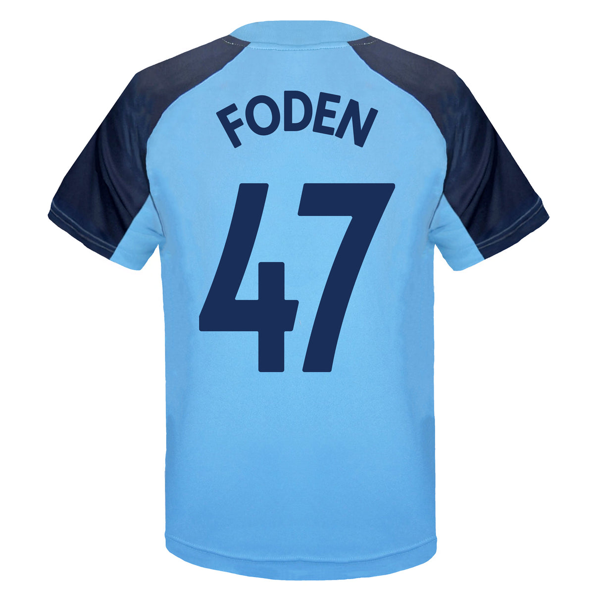 Man City kids T-shirt in sky blue with club crest to chest