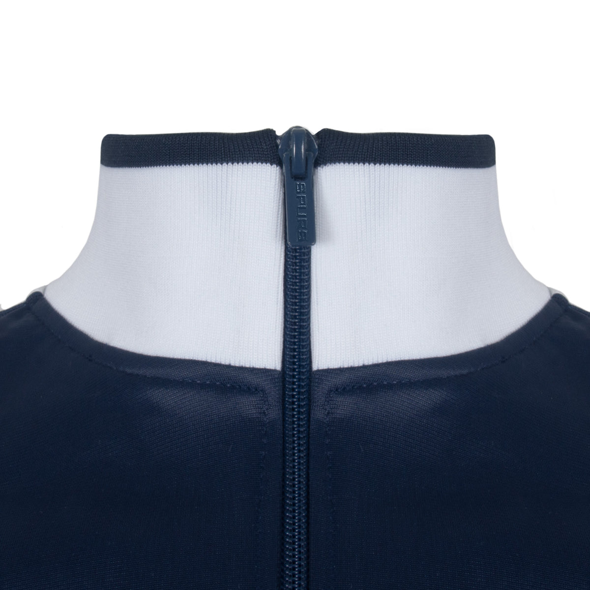 Spurs adults retro track jacket in navy blue with club crest to chest.