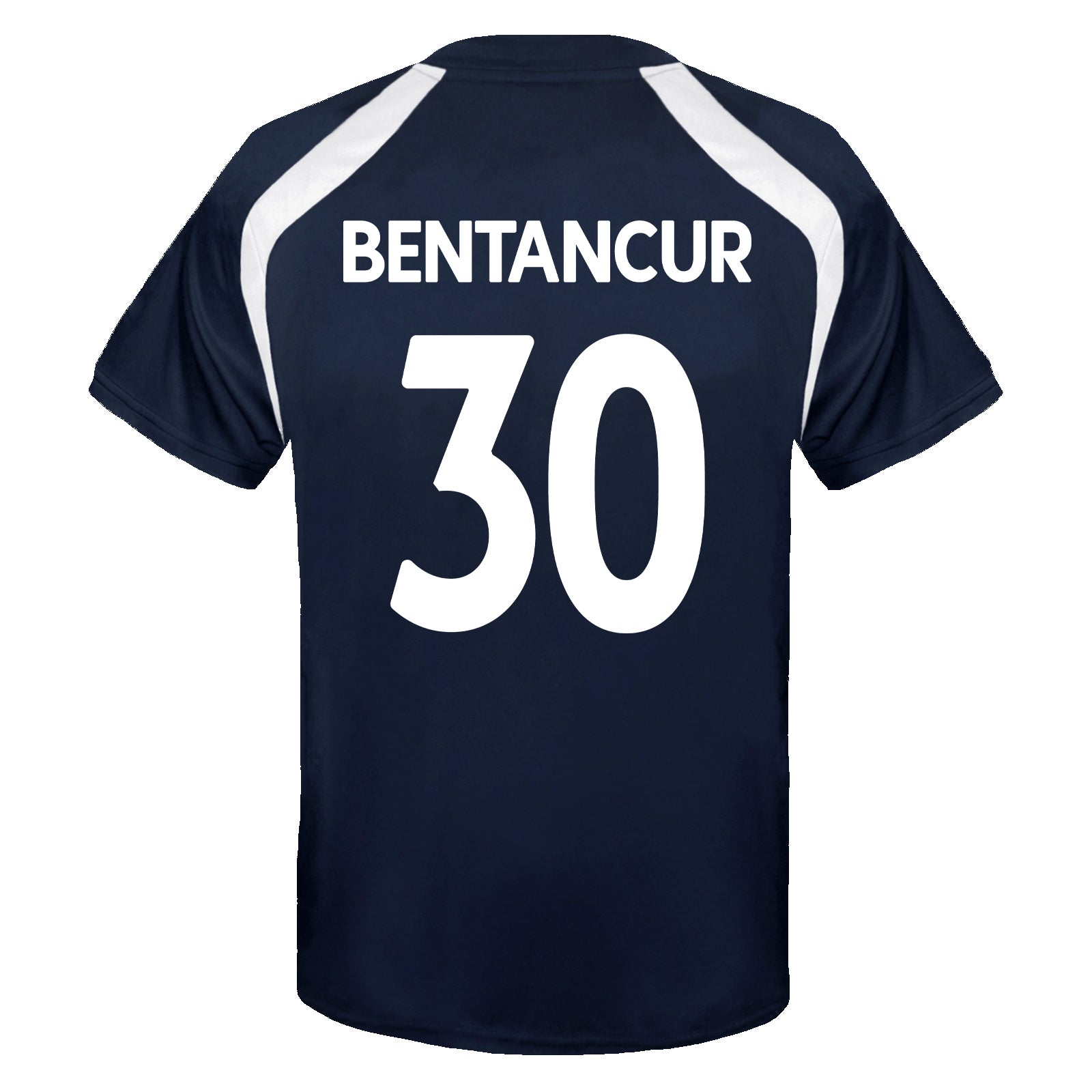 Spurs kids poly T-shirt in navy blue with club crest to chest