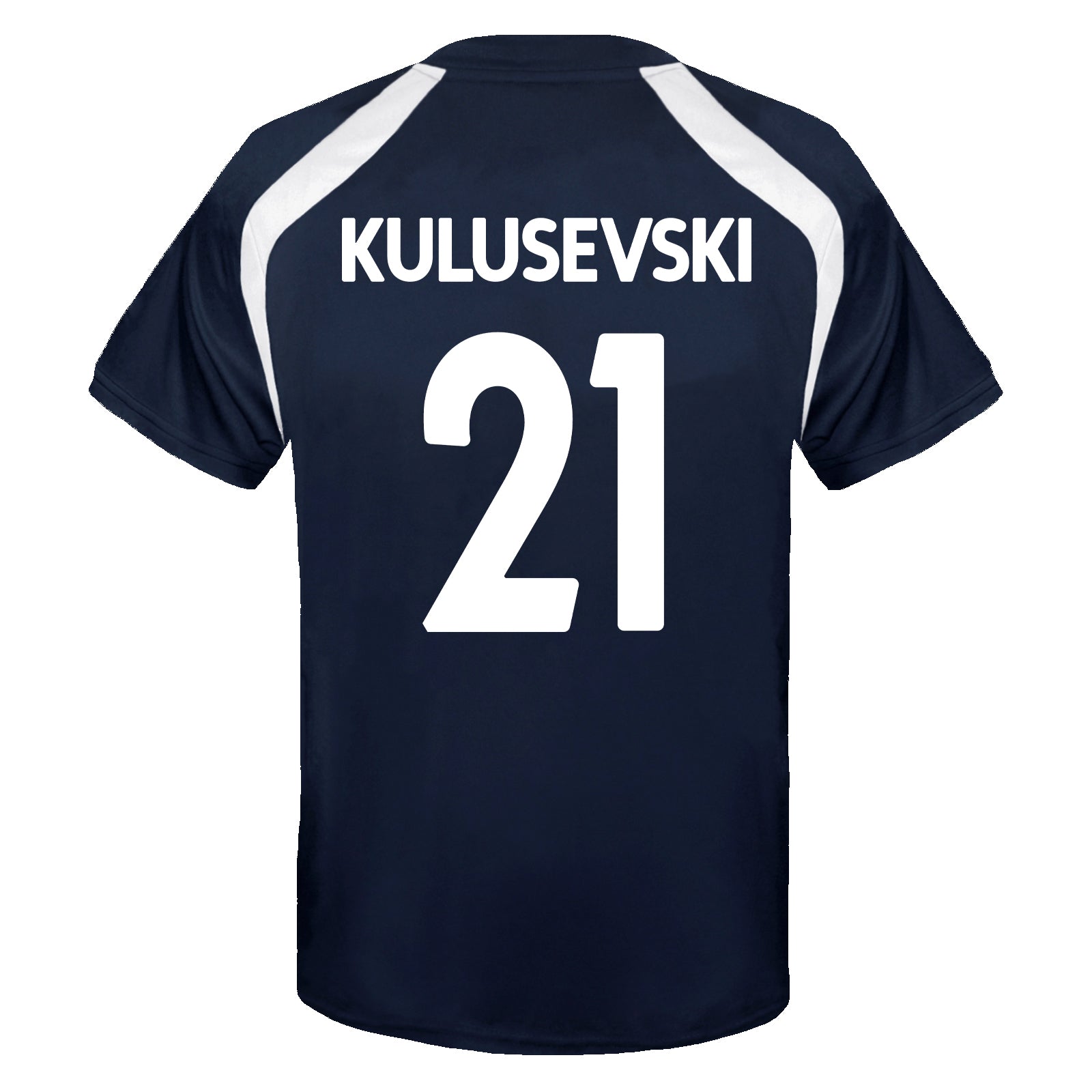 Spurs kids poly T-shirt in navy blue with club crest to chest