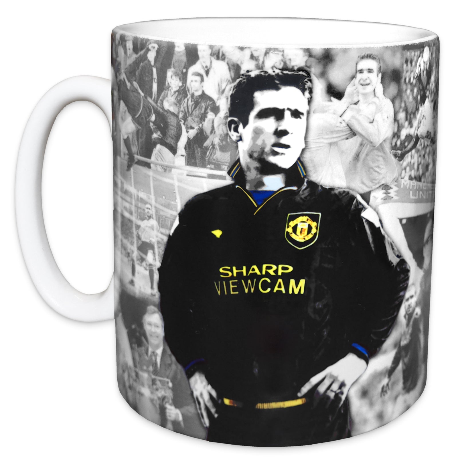 Manr United mug - legends Eric Cantona in red/black