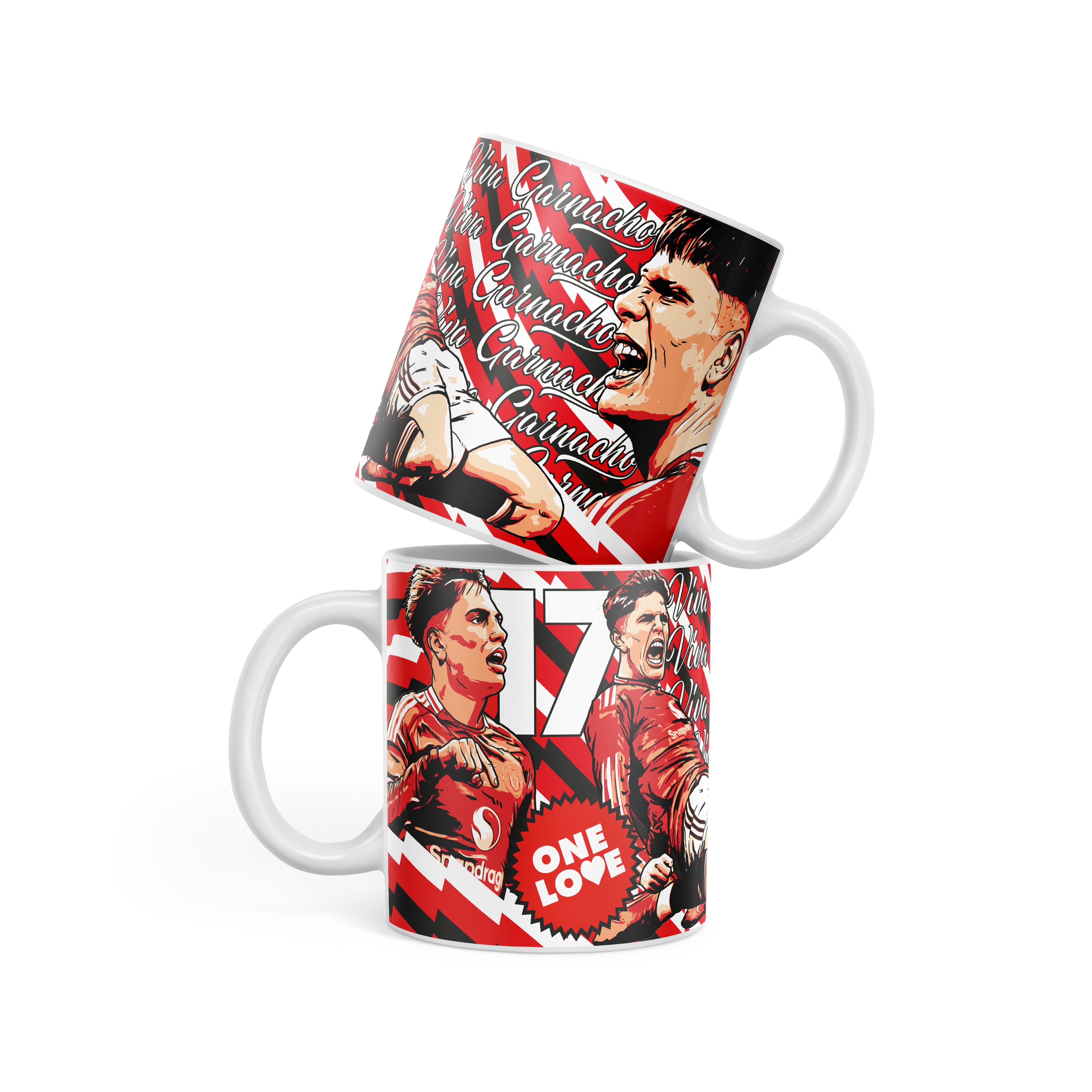 Man United mug - legends Garnacho in red