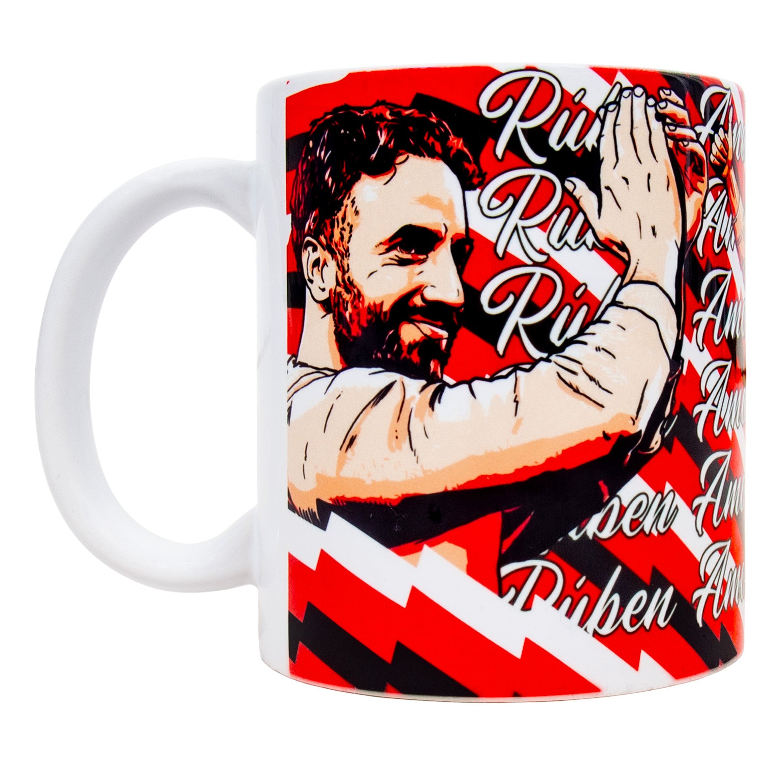 Man United mug - legends Amorim in red