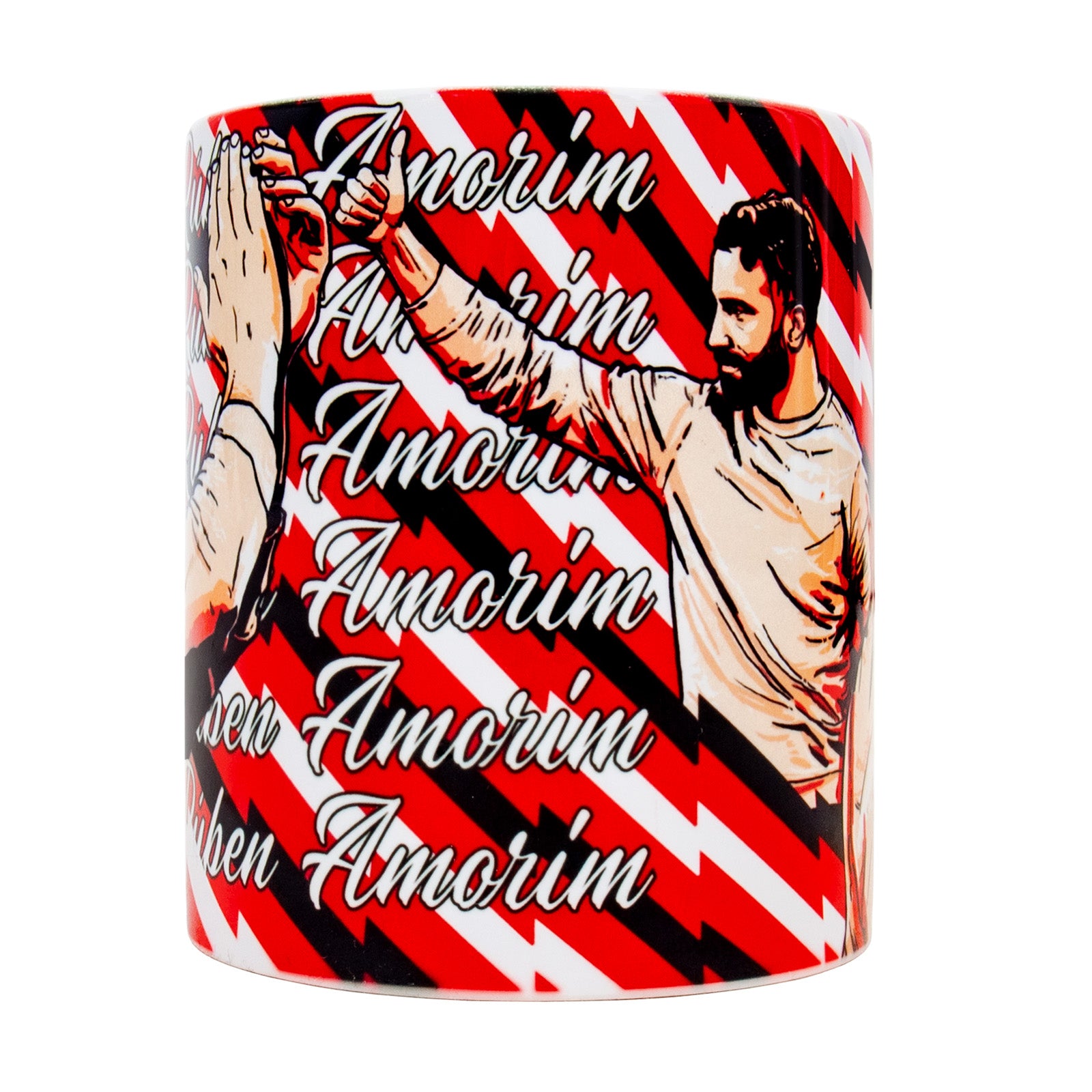Man United mug - legends Amorim in red