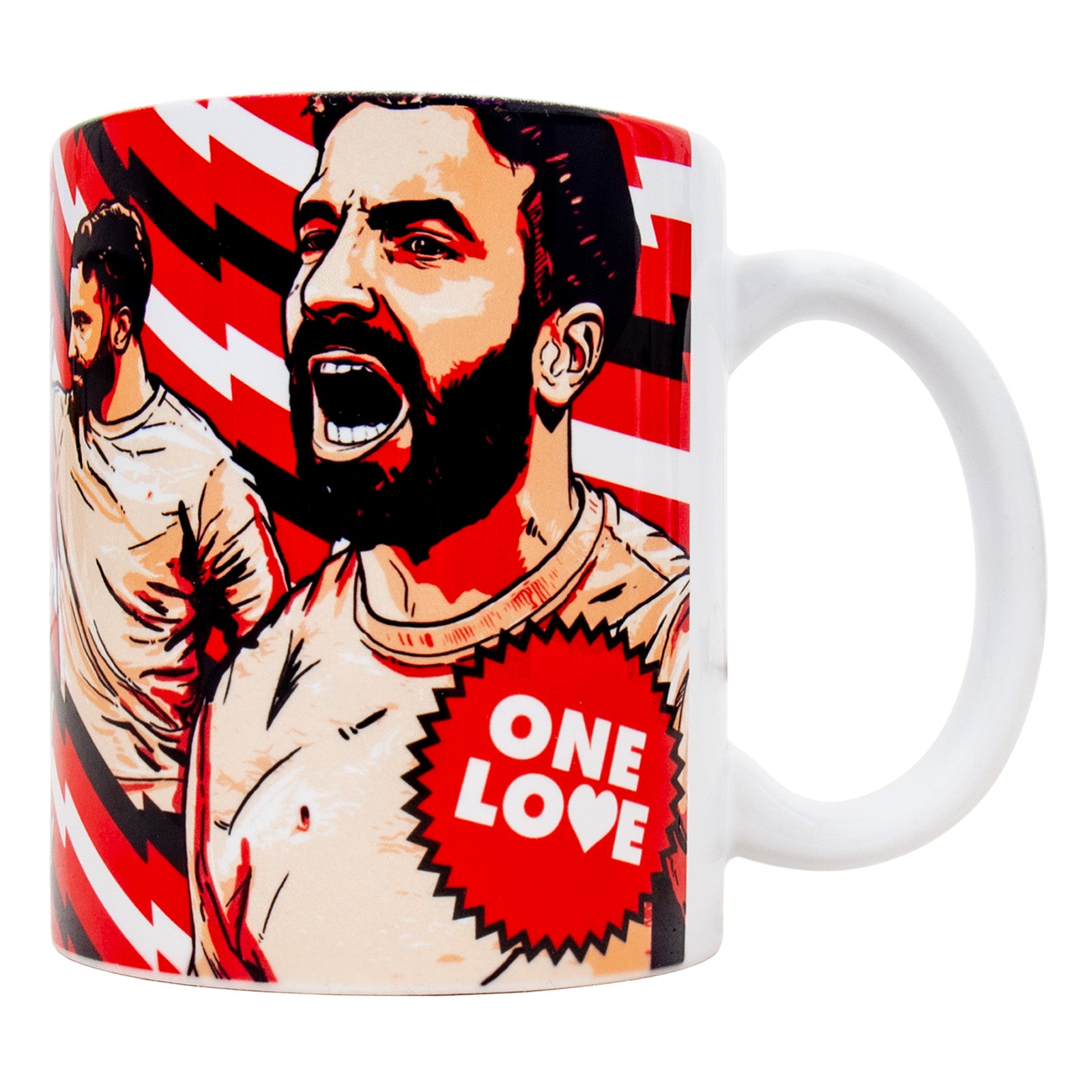 Man United mug - legends Amorim in red