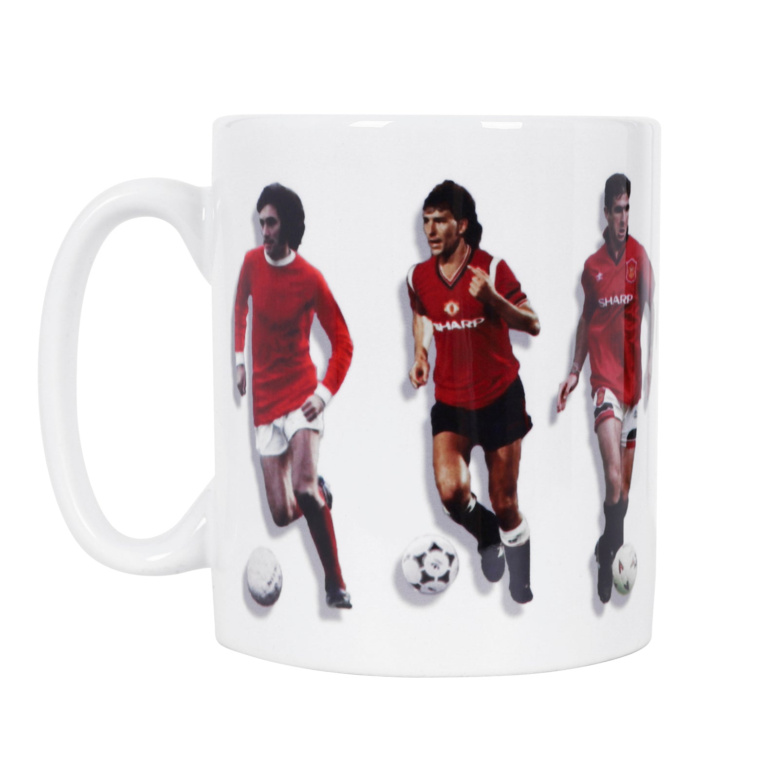 Man United mug - legends No. 7s in red