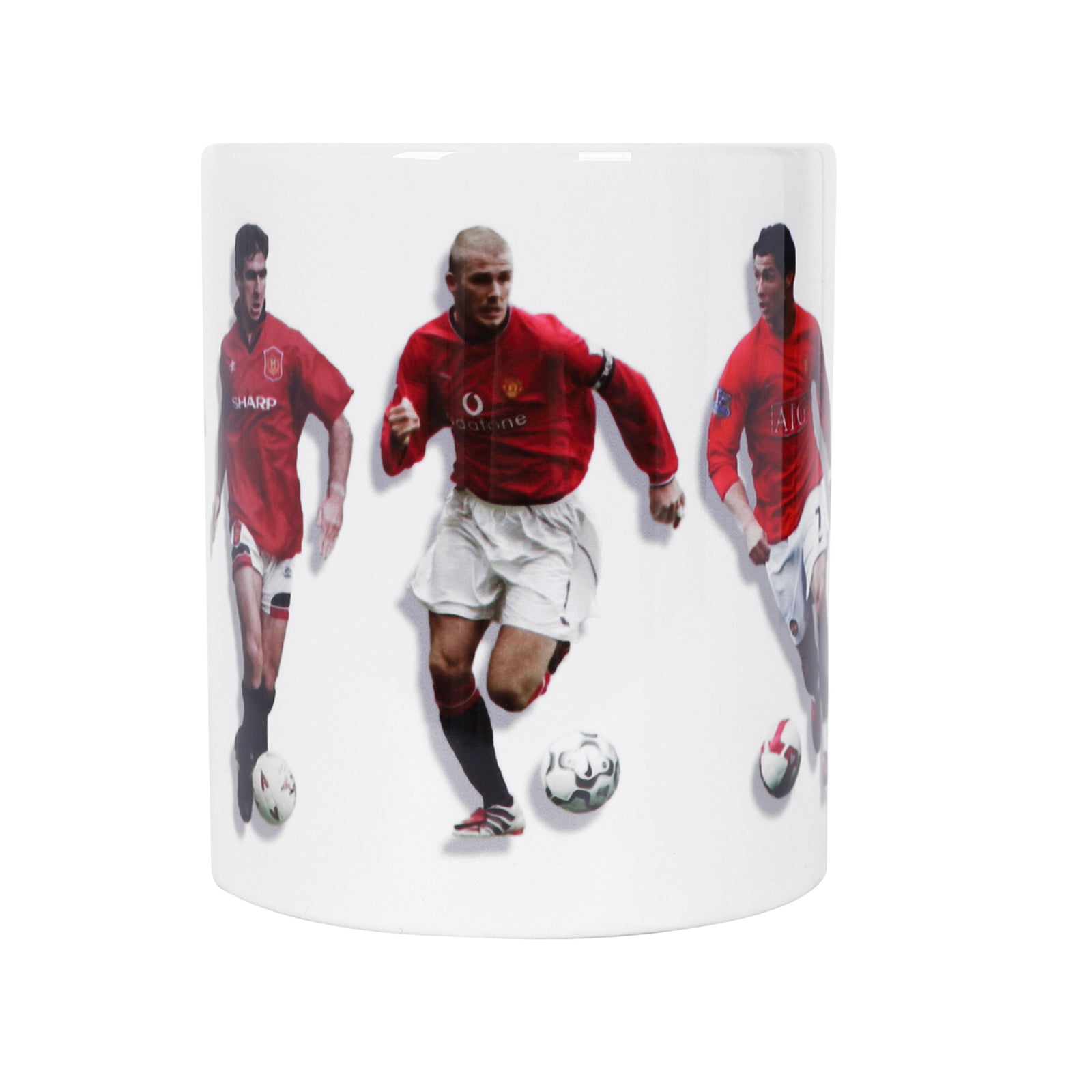 Man United mug - legends No. 7s in red