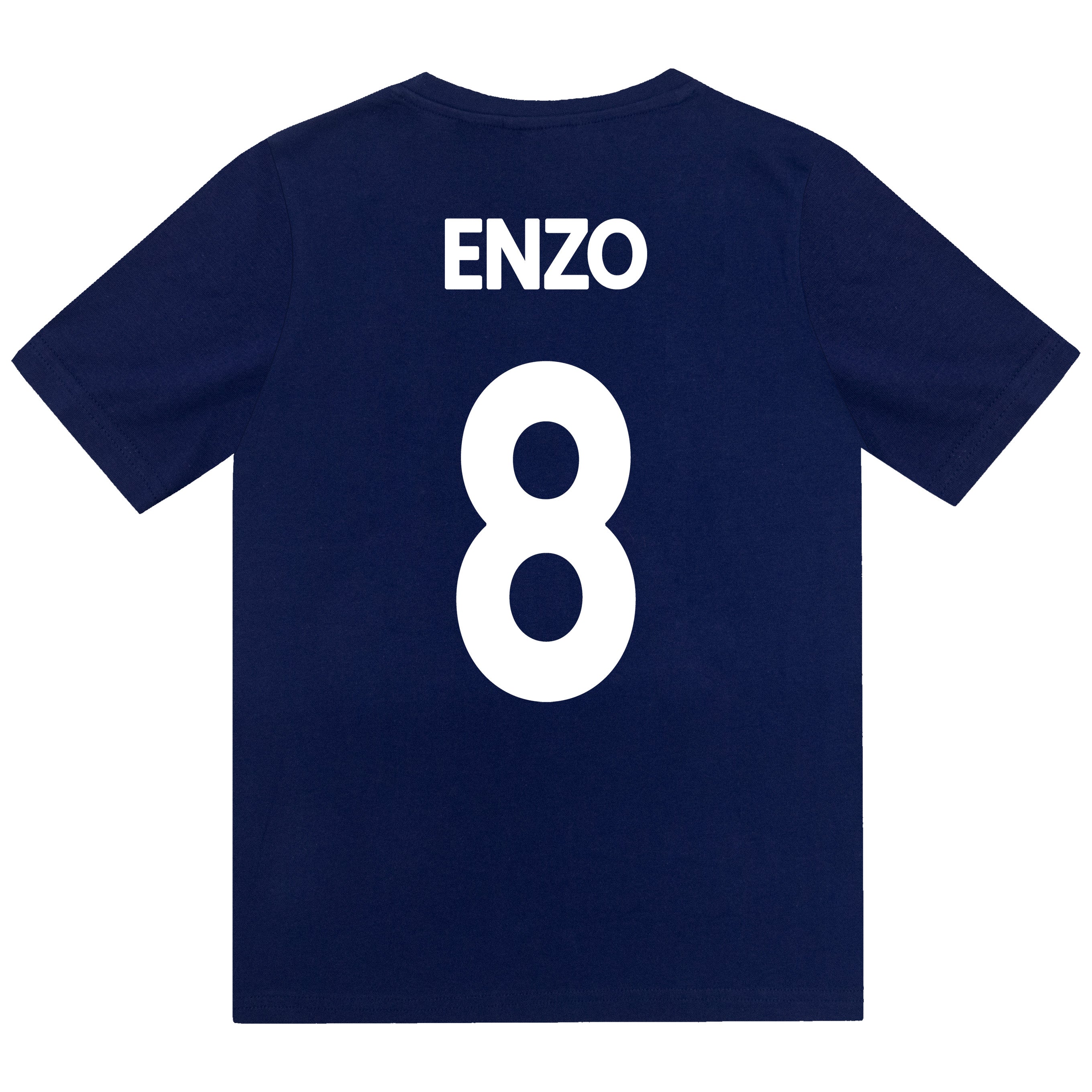 Chelsea kids pyjamas in blue. Short sleeve top with Chelsea branded graphic and shorts with CFC logo to the left leg