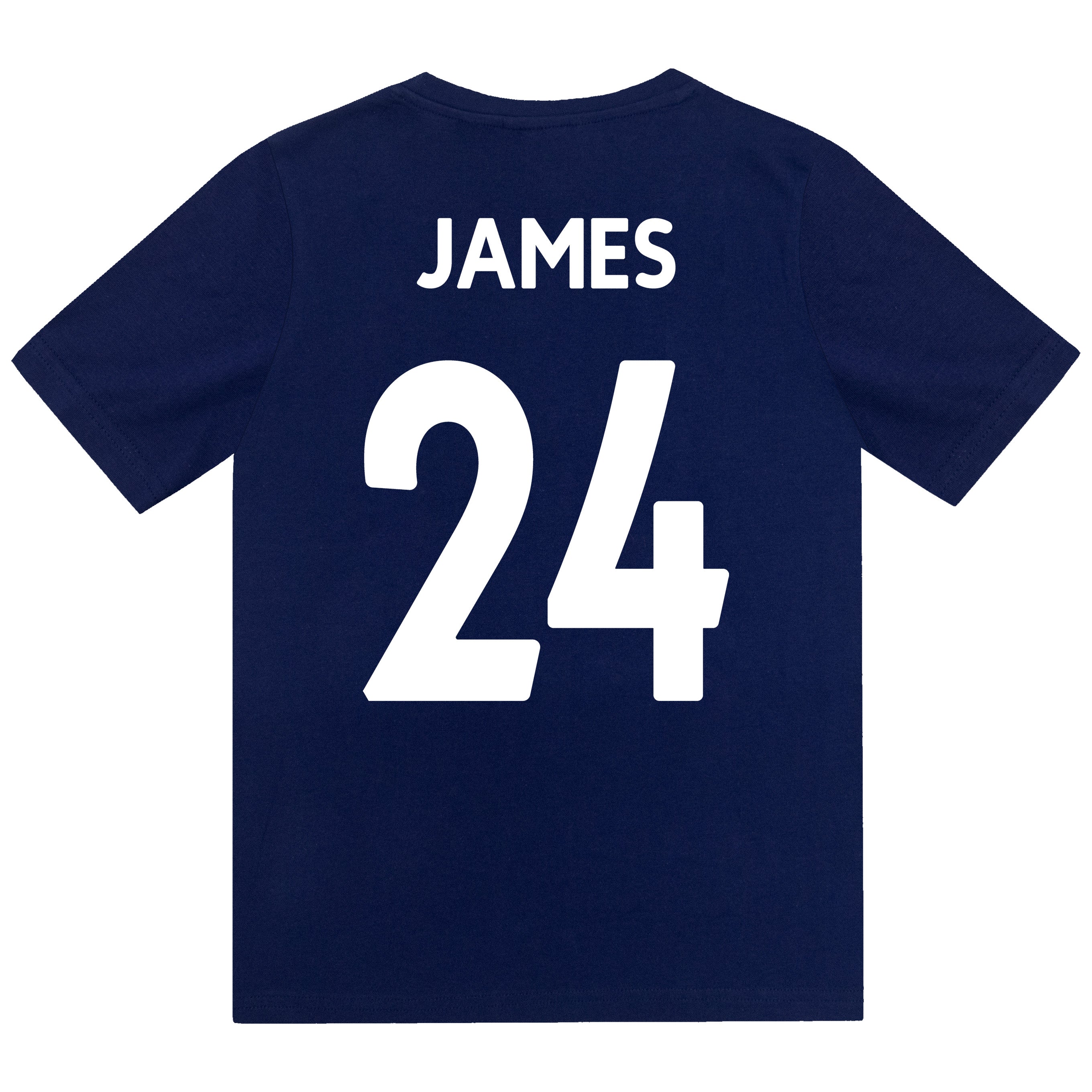 Chelsea kids pyjamas in blue. Short sleeve top with Chelsea branded graphic and shorts with CFC logo to the left leg