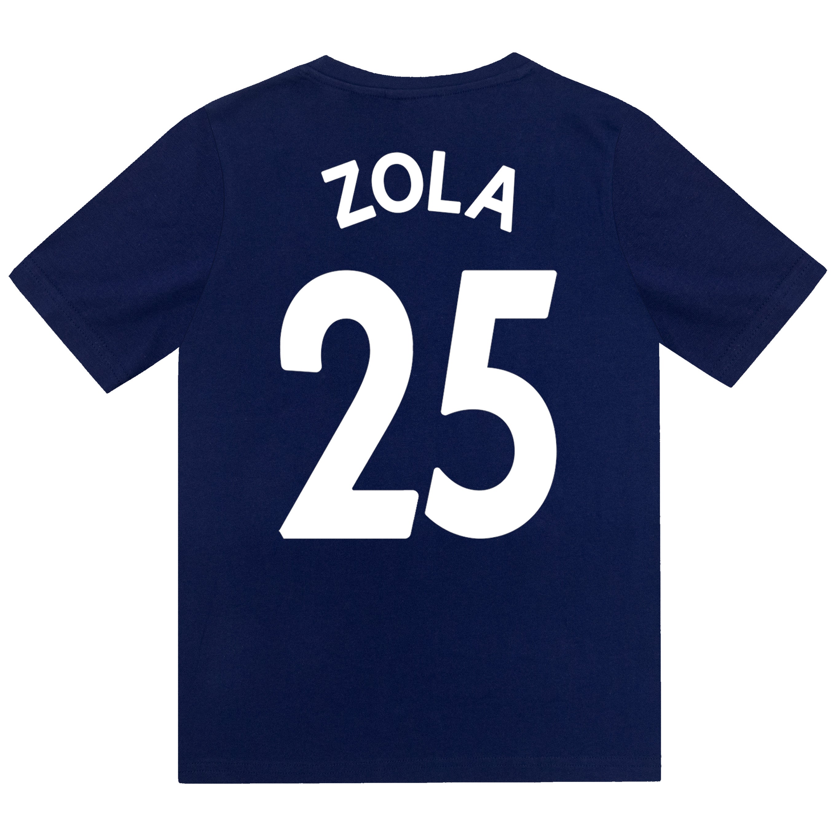 Chelsea kids pyjamas in blue. Short sleeve top with Chelsea branded graphic and shorts with CFC logo to the left leg