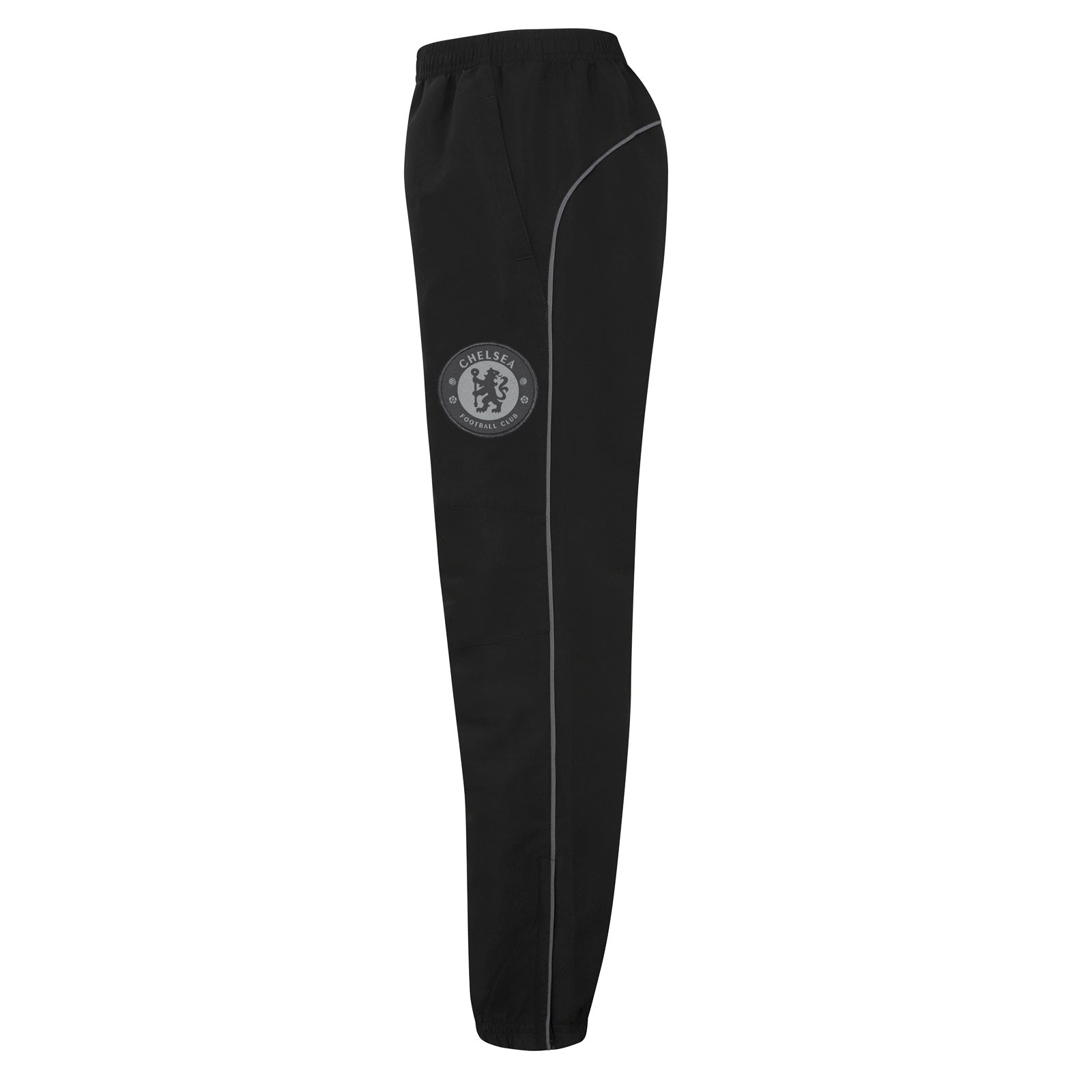 Chelsea kids tracksuit in grey with club crest to chest and left thigh