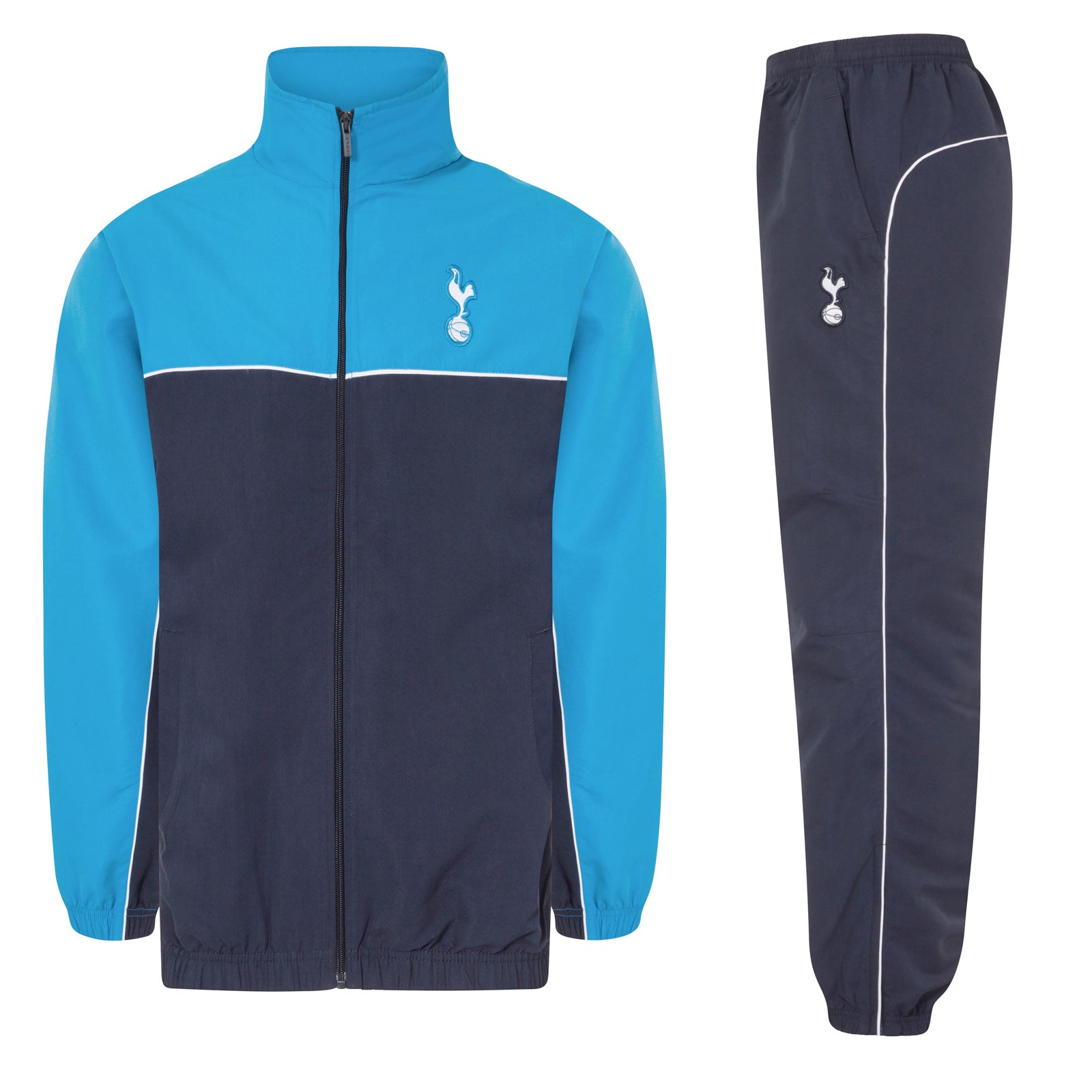 Spurs kids tracksuit in blue with club crest to chest and left thigh