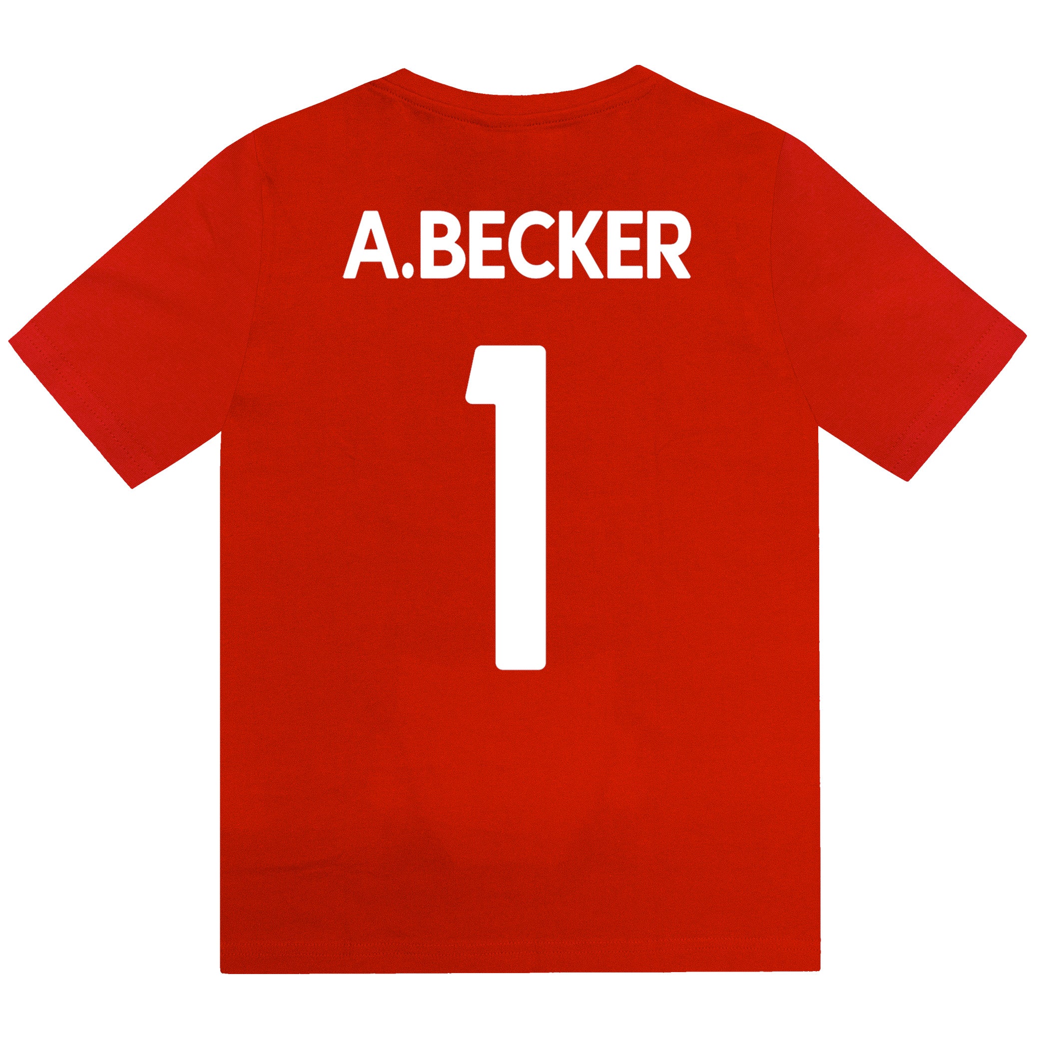 Liverpool kids pyjamas in red. Short sleeve top with graphic and shorts with logo to the left leg