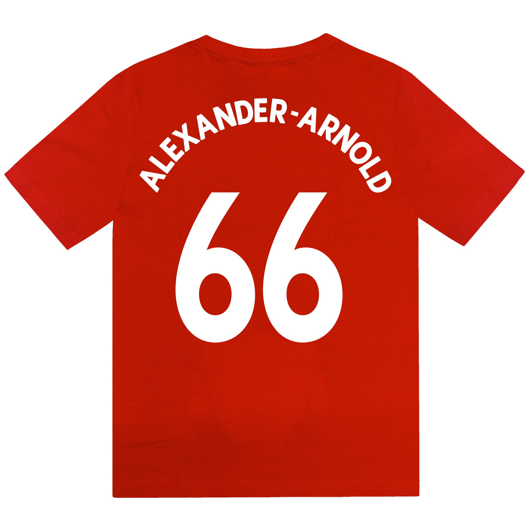 Liverpool kids pyjamas in red. Short sleeve top with graphic and shorts with logo to the left leg