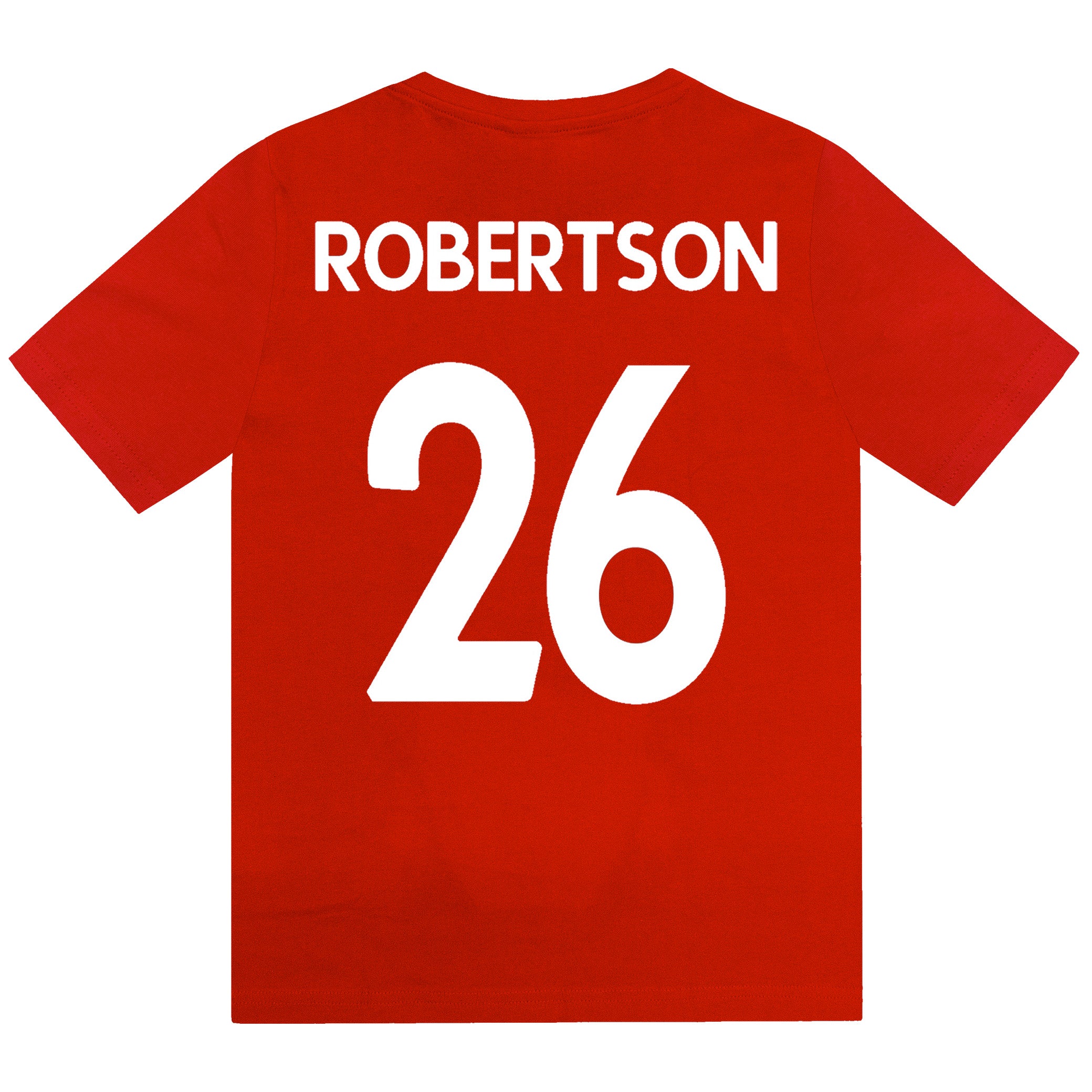 Liverpool kids pyjamas in red. Short sleeve top with graphic and shorts with logo to the left leg