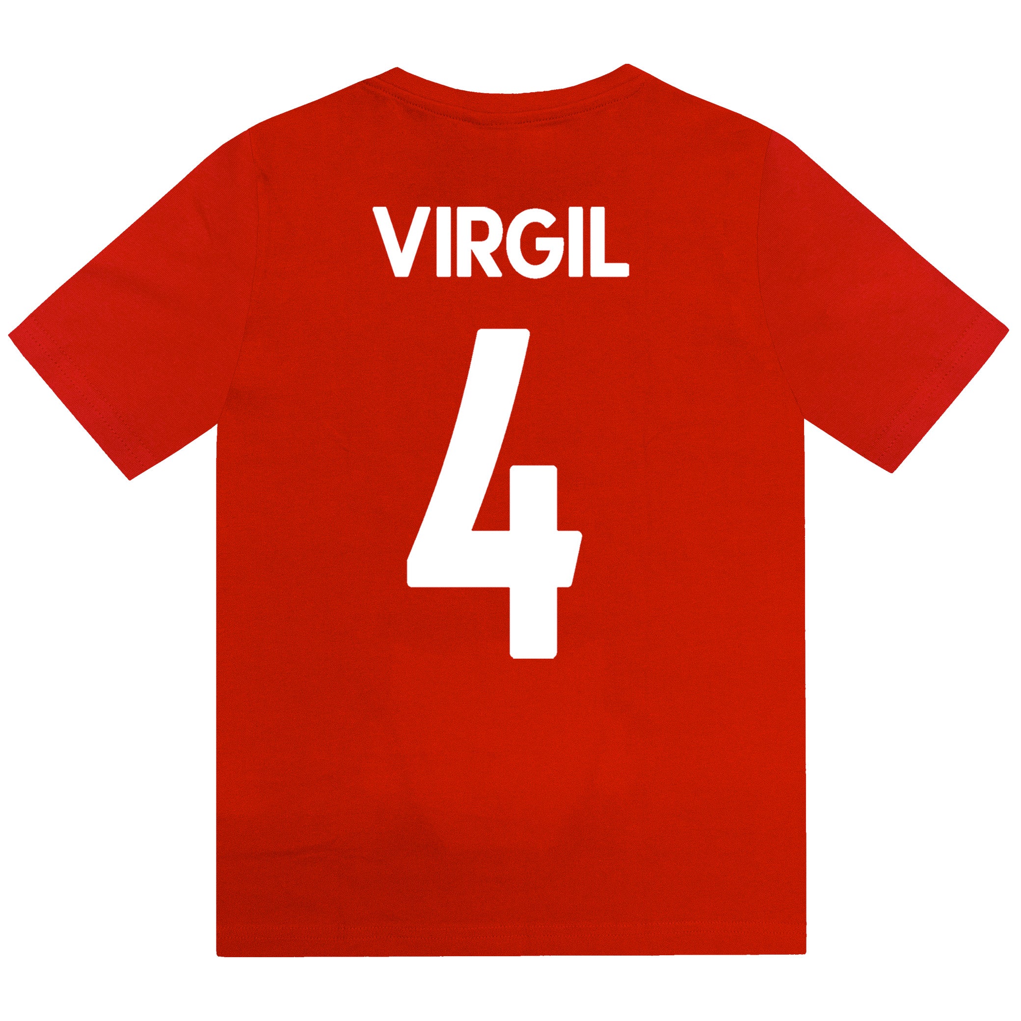 Liverpool kids pyjamas in red. Short sleeve top with graphic and shorts with logo to the left leg