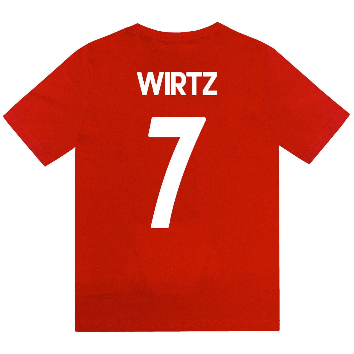 Liverpool kids pyjamas in red. Short sleeve top with graphic and shorts with logo to the left leg