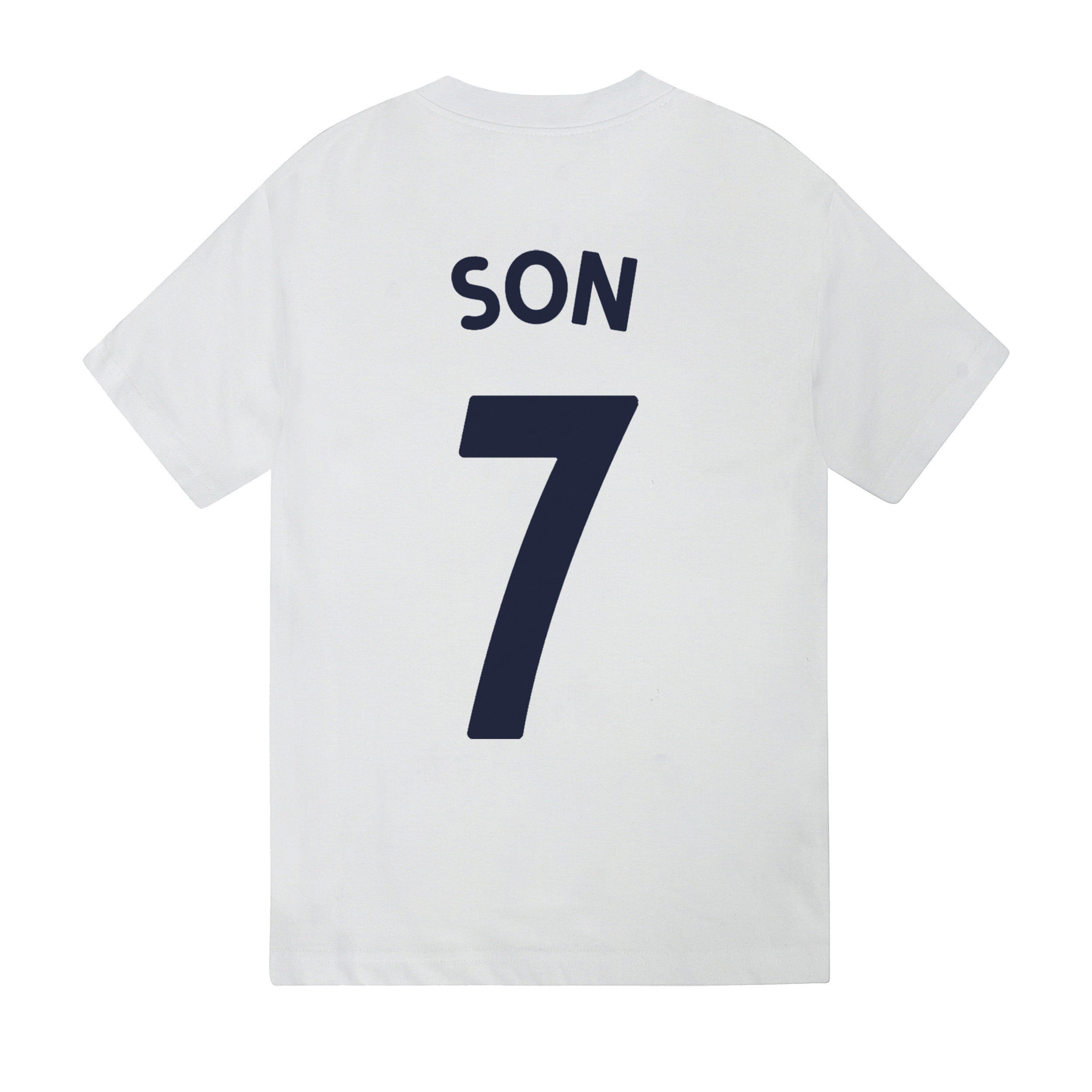 Spurs kids short pyjamas in white. Short sleeve top with branded graphic and shorts with crest to the left leg