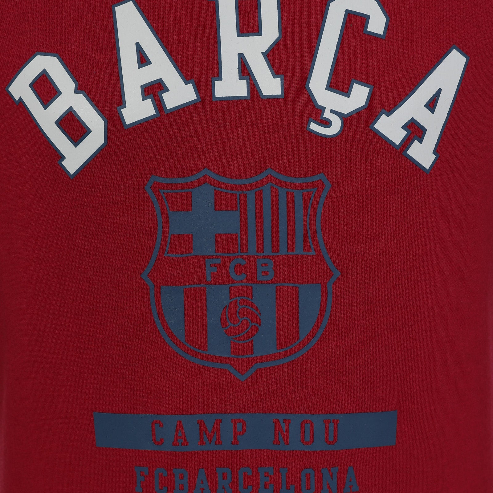 FC Barcelona kids long sleeve T-shirt in red with large club crest print on the front
