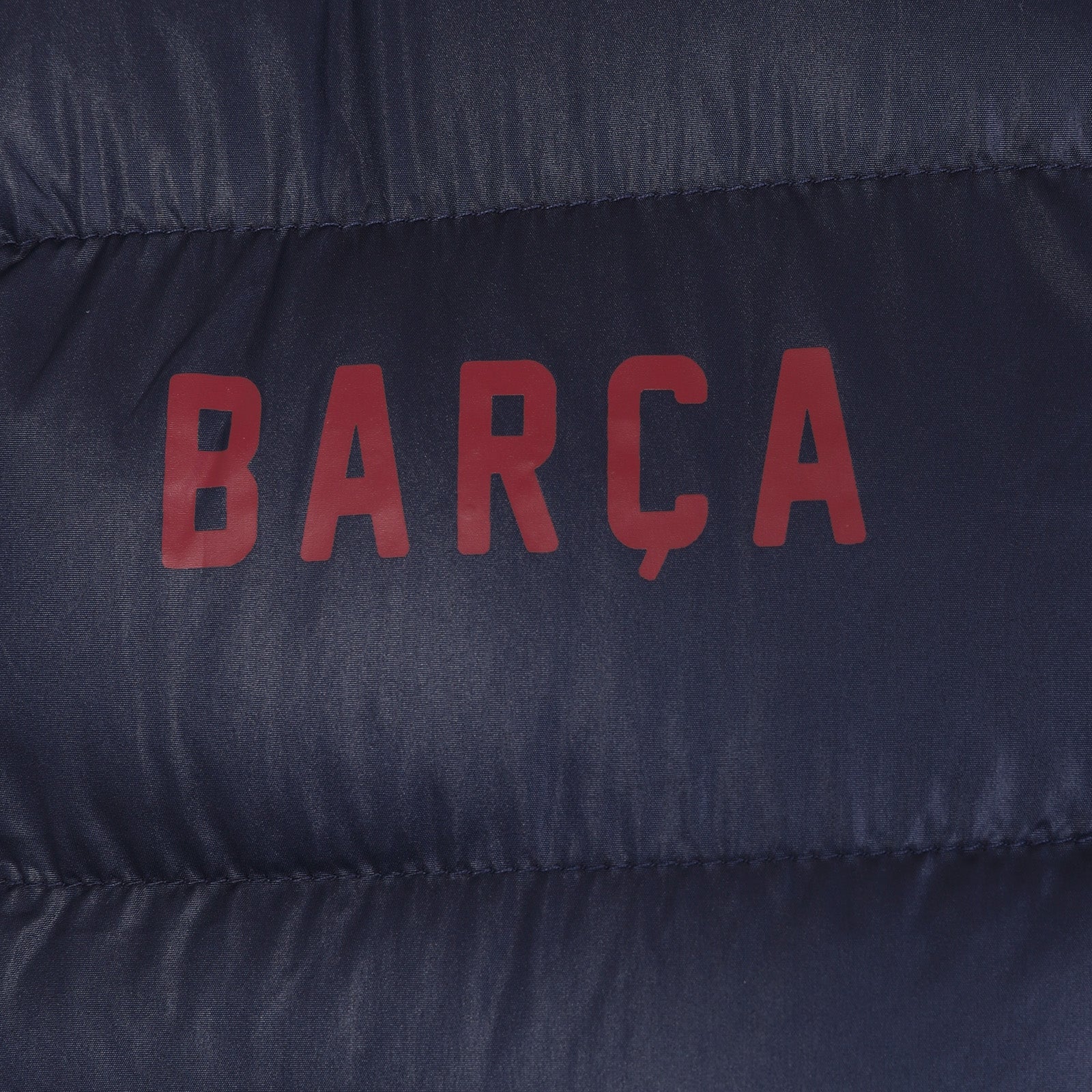 FC Barcelona kids gilet in navy blue with FCB club crest to the left chest.