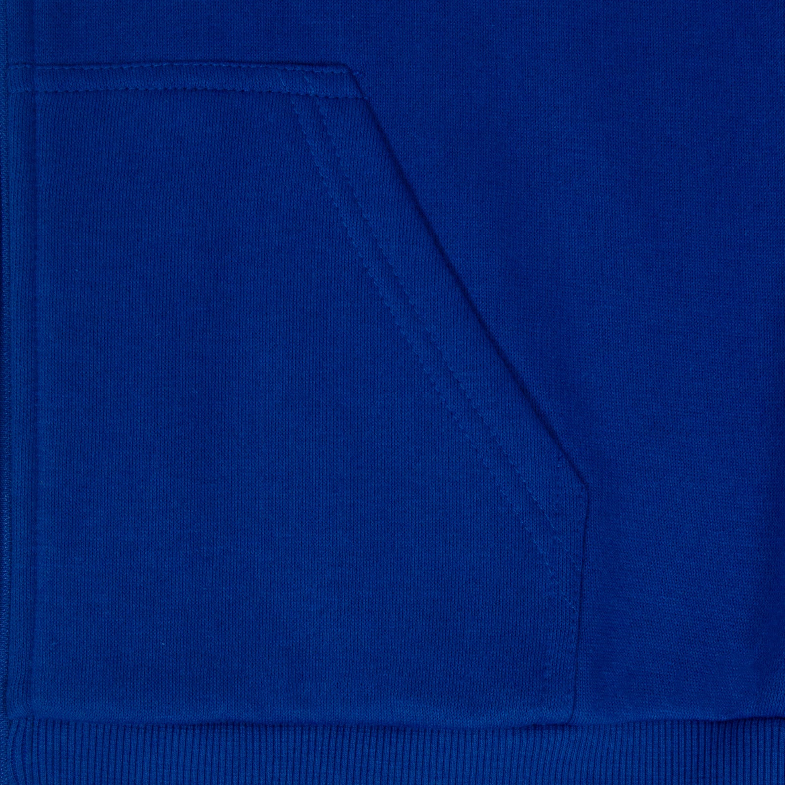 Chelsea kids zip hoodie in navy blue with club crest and Chelsea text on the left chest.