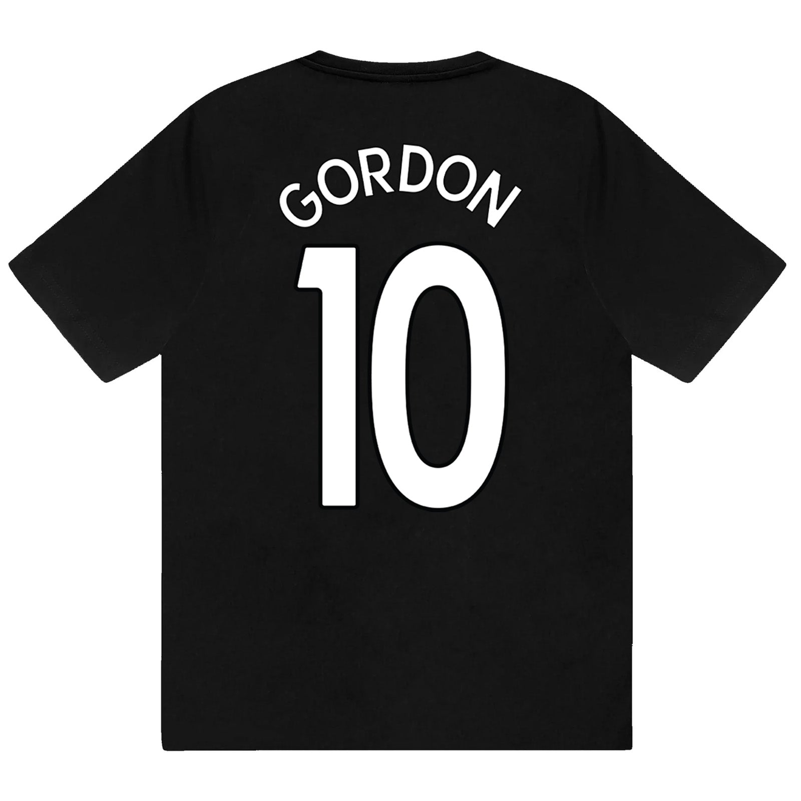 Newcastle Utd kids pyjamas in black & white. Short sleeve top with graphic and shorts with crest to the left leg