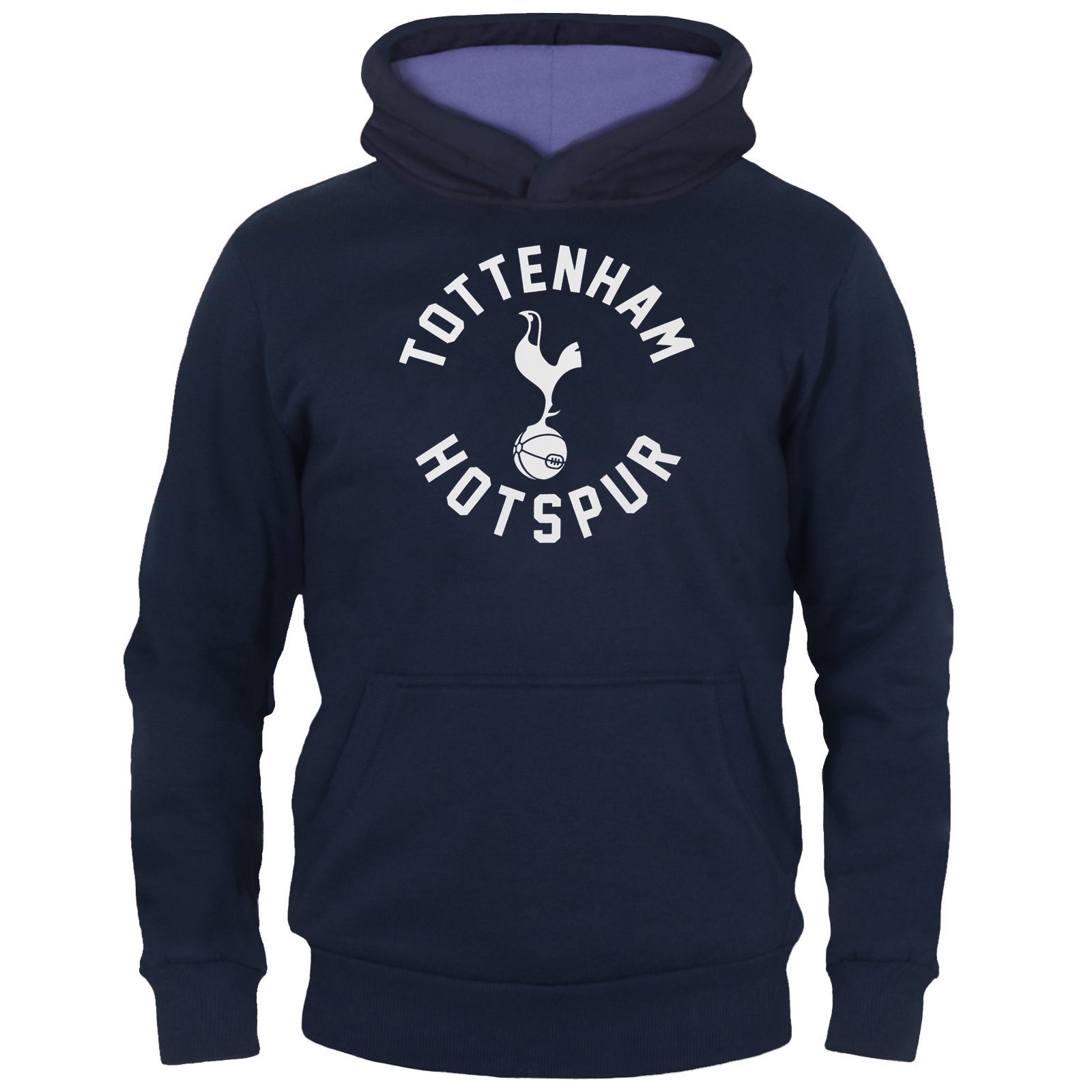 Spurs kids hoodie in navy blue with club crest & text print to front.