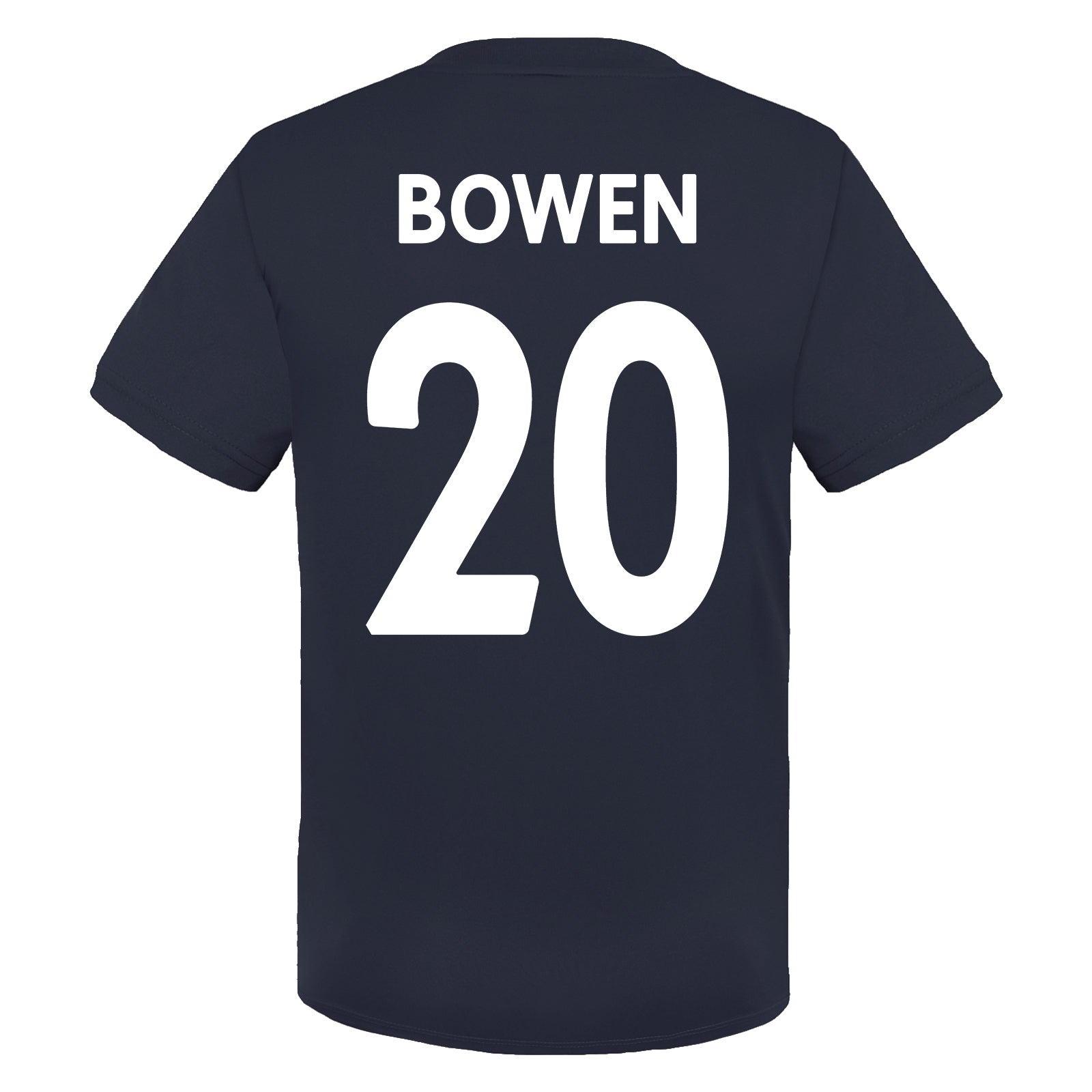 West Ham kids poly T-shirt in navy blue with club crest to chest