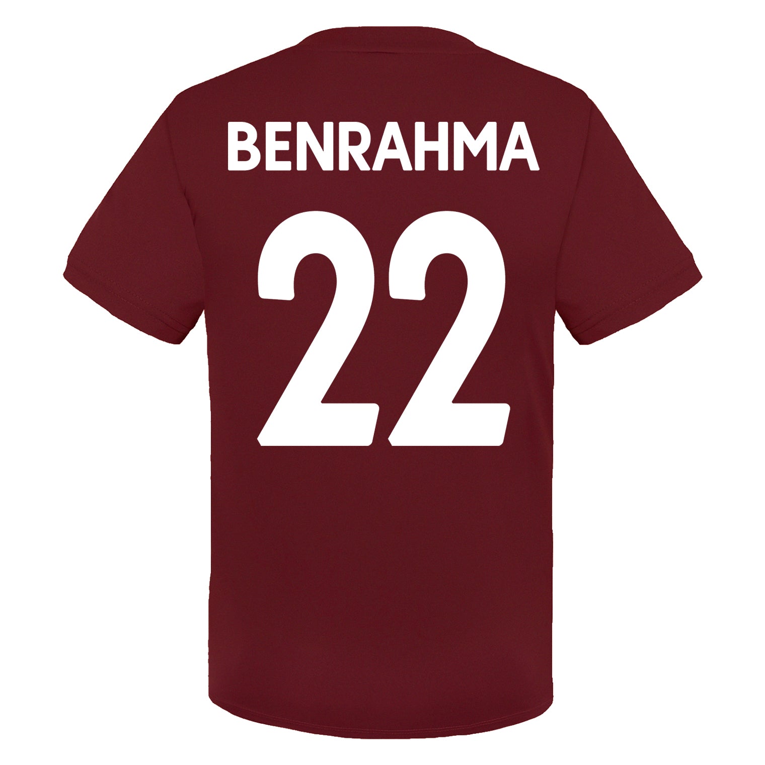 West Ham kids poly T-shirt in claret with club crest to chest