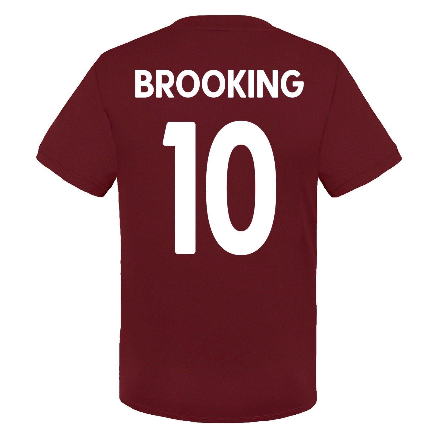 West Ham kids poly T-shirt in claret with club crest to chest