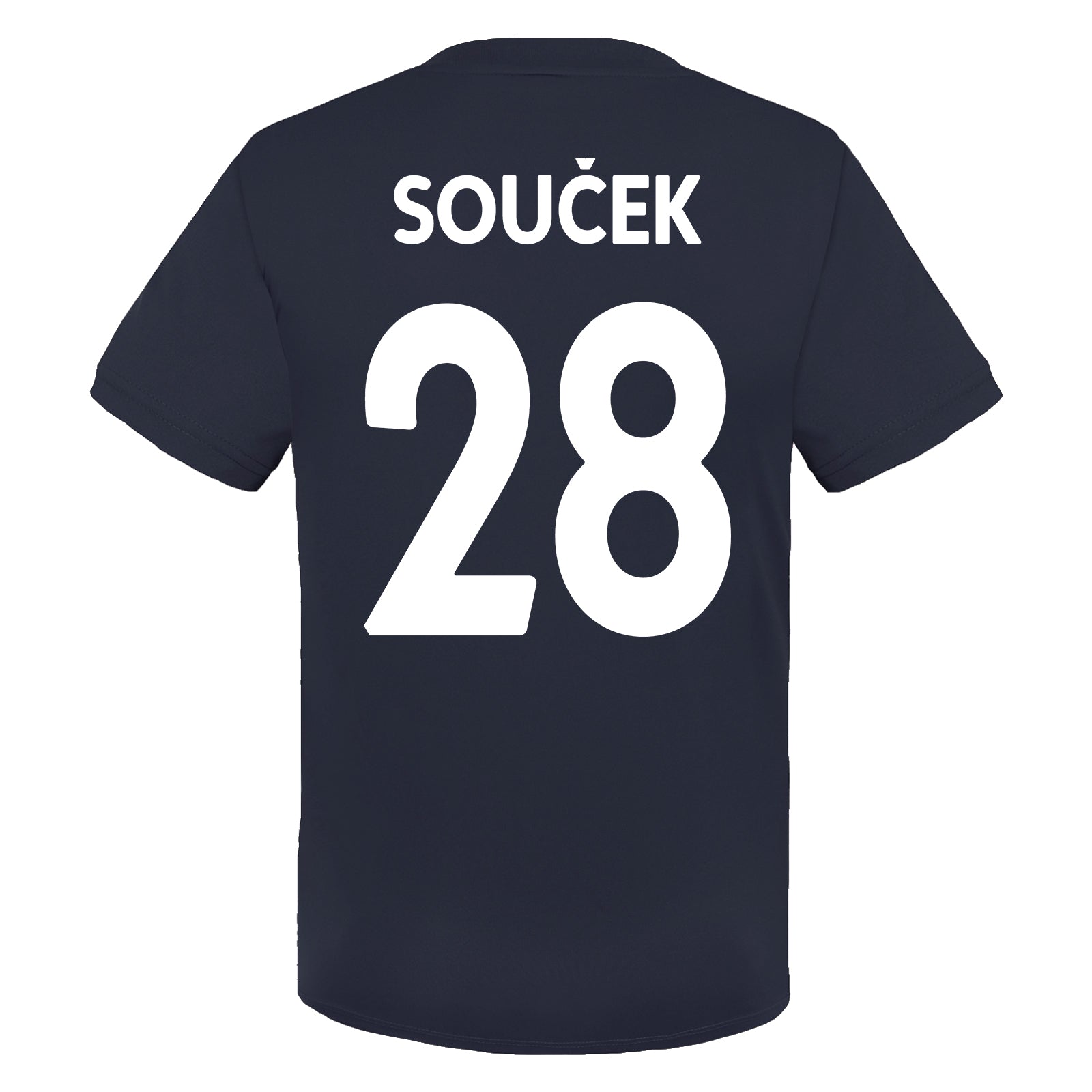 West Ham kids poly T-shirt in navy blue with club crest to chest