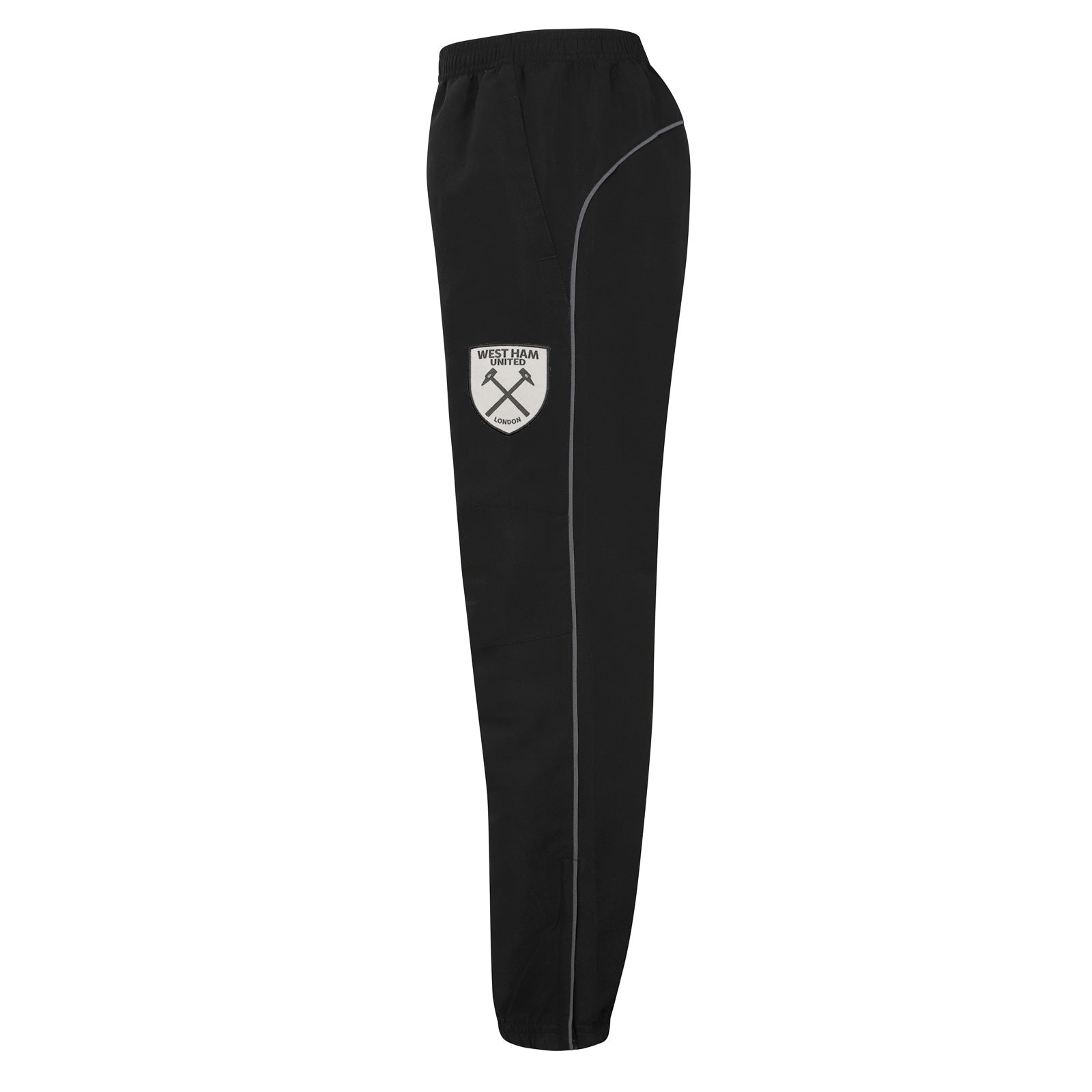 West Ham adults tracksuit in grey with club crest to chest and left thigh